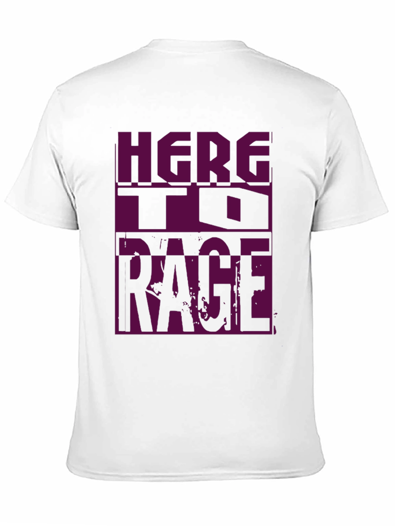 Here to Rage Black Graphic Tee