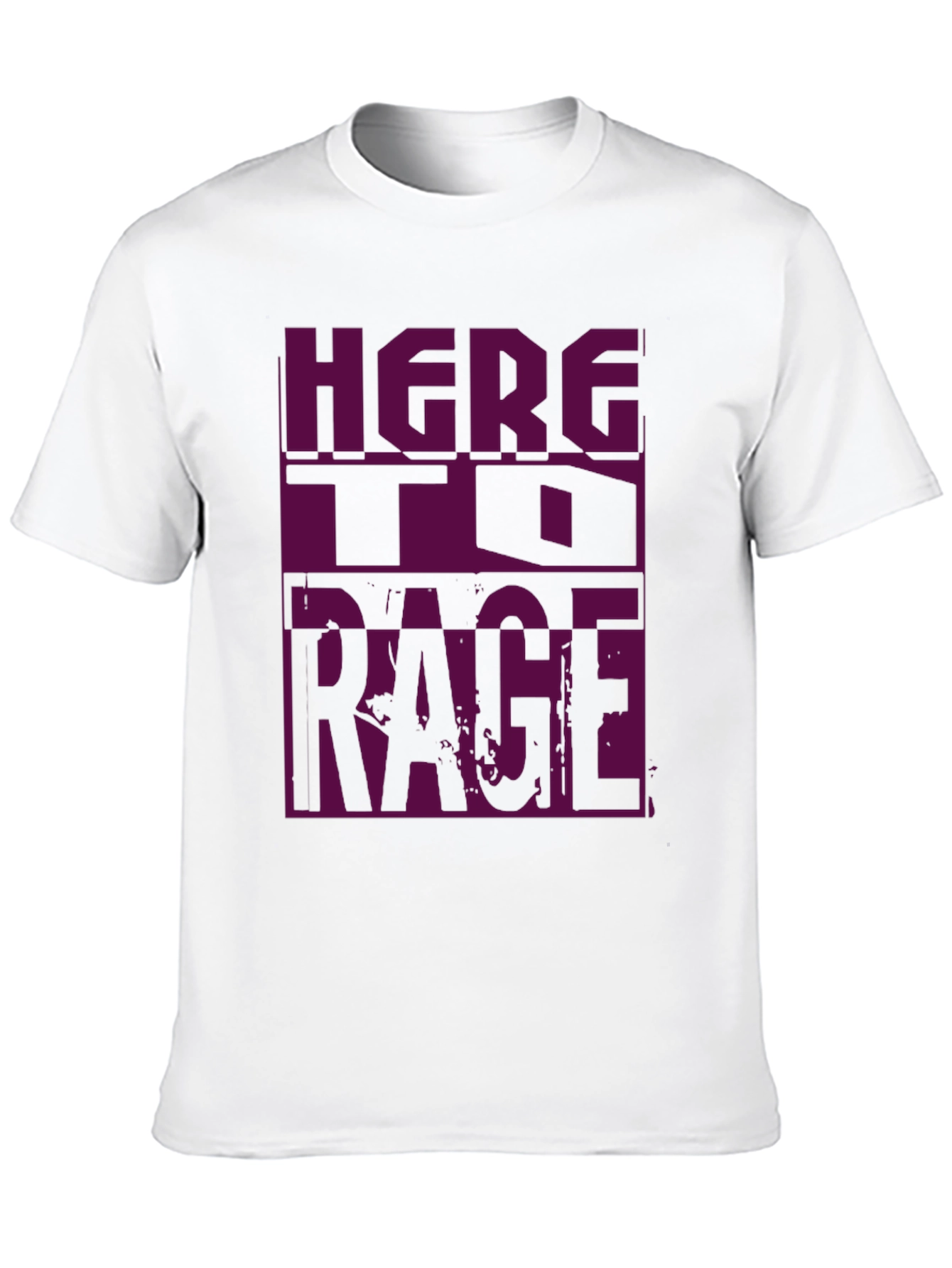 Here to Rage Black Graphic Tee