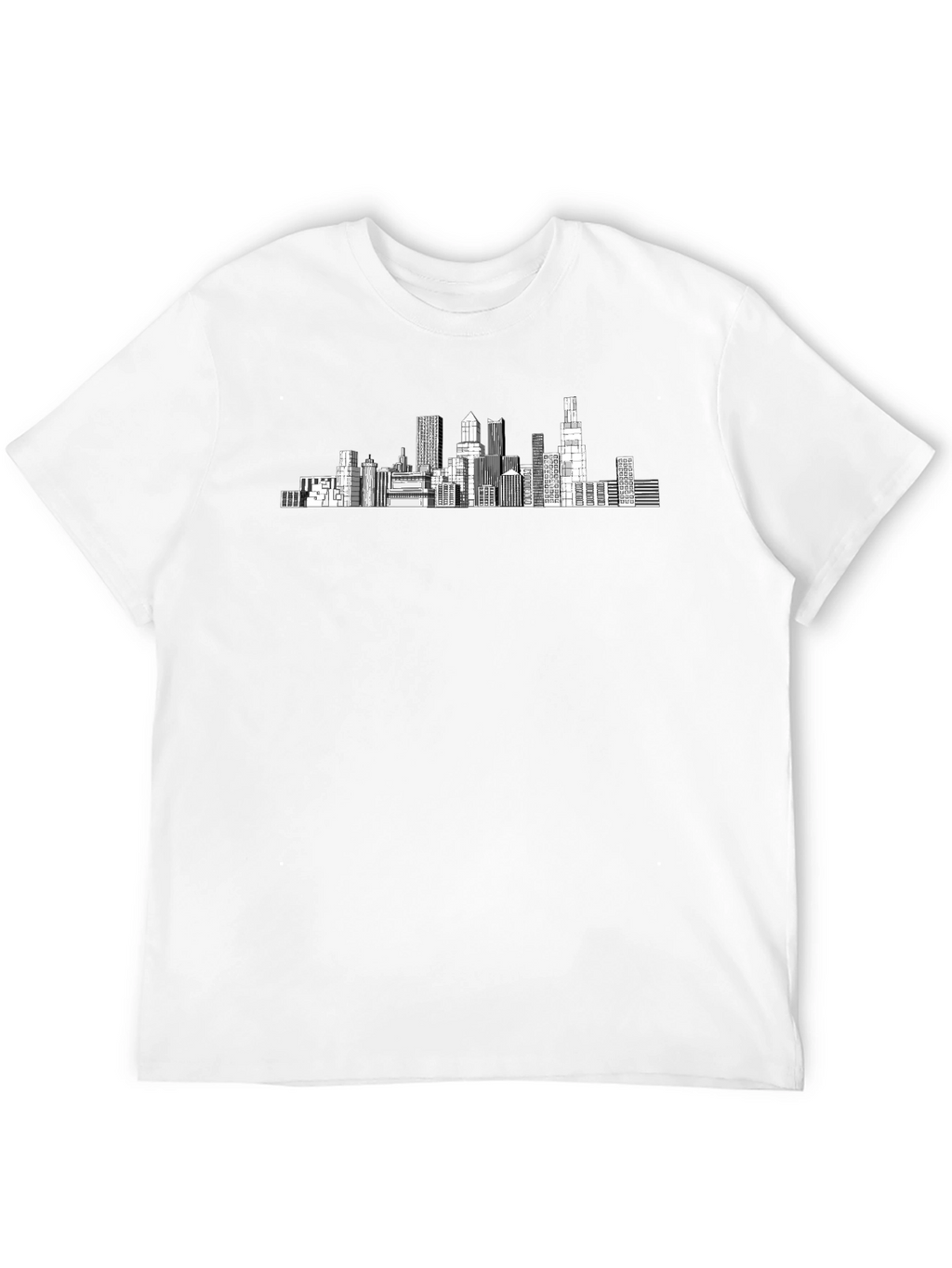 Cityscape Graphic Tee - Modern Black T-Shirt