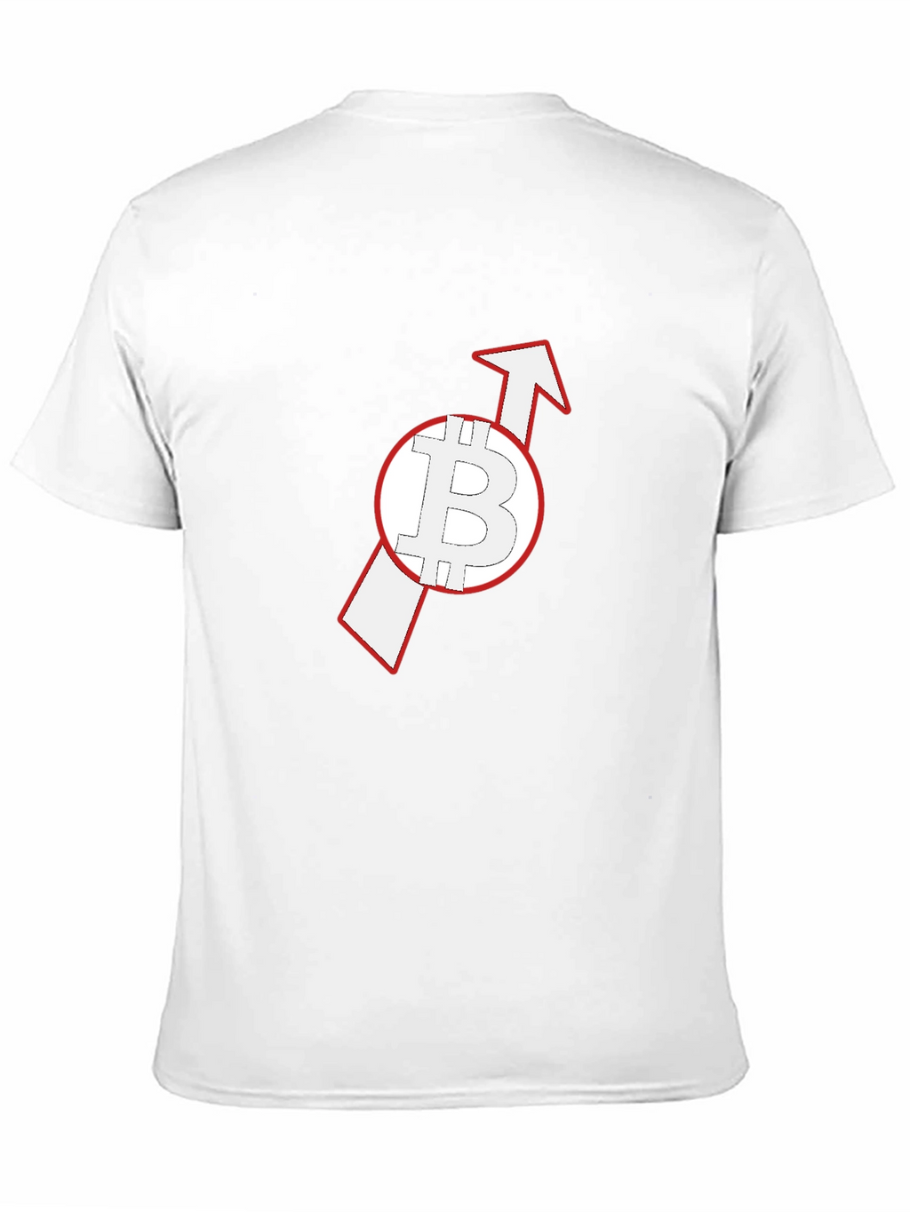 Bitcoin Upward Arrow Black T-Shirt