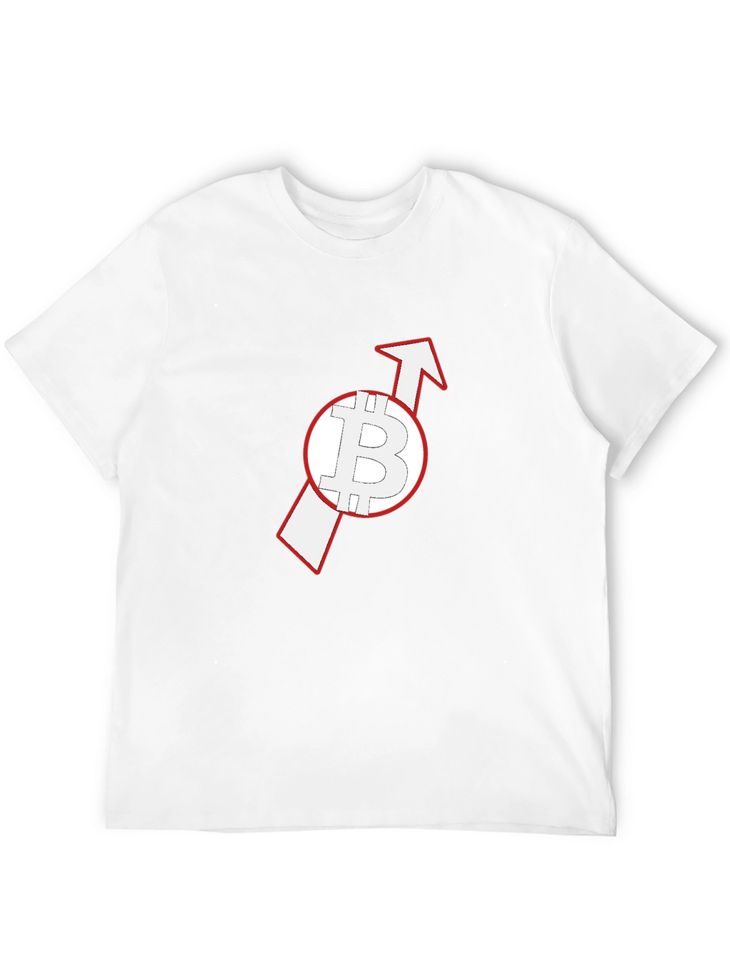Bitcoin Upward Arrow Black T-Shirt