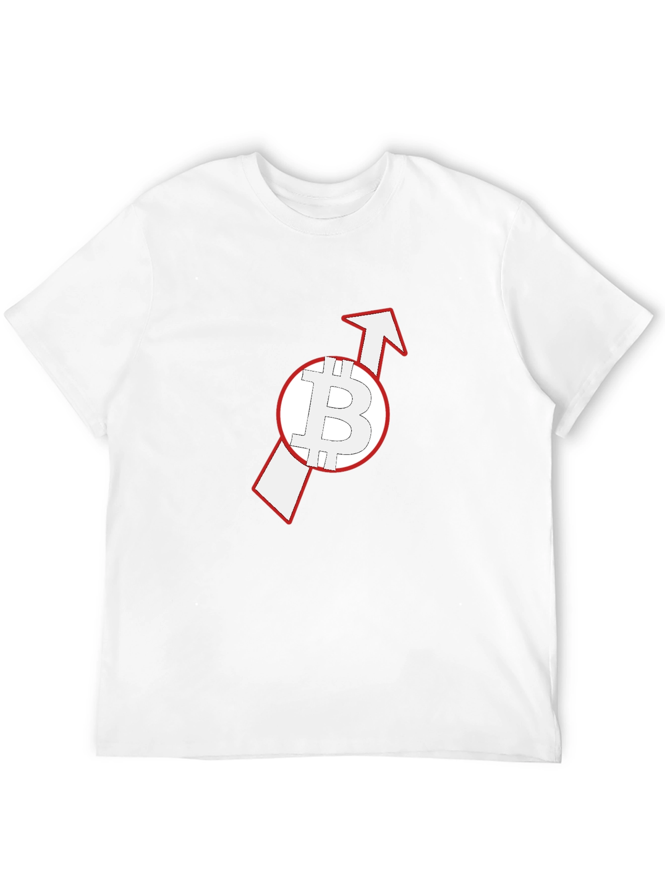 Bitcoin Upward Arrow Black T-Shirt