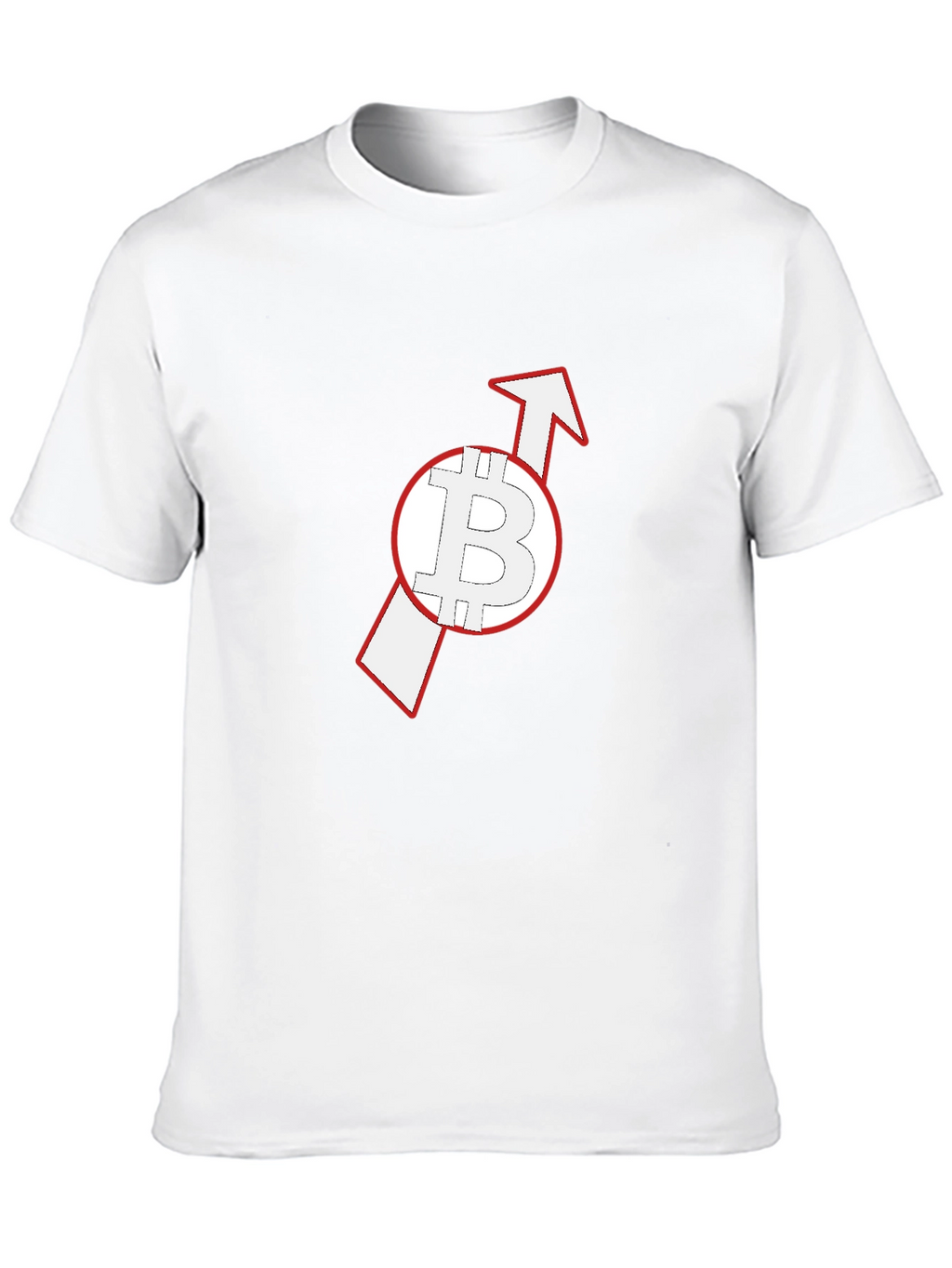 Bitcoin Upward Arrow Black T-Shirt