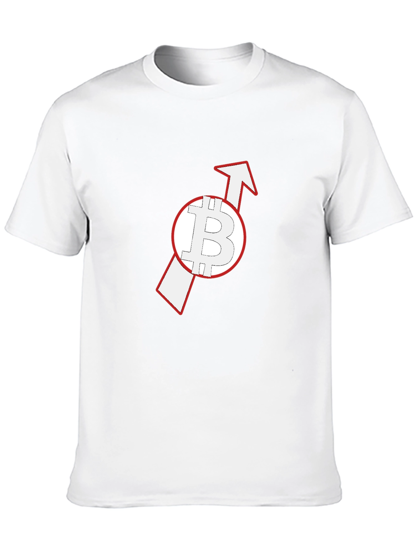 Bitcoin Upward Arrow Black T-Shirt