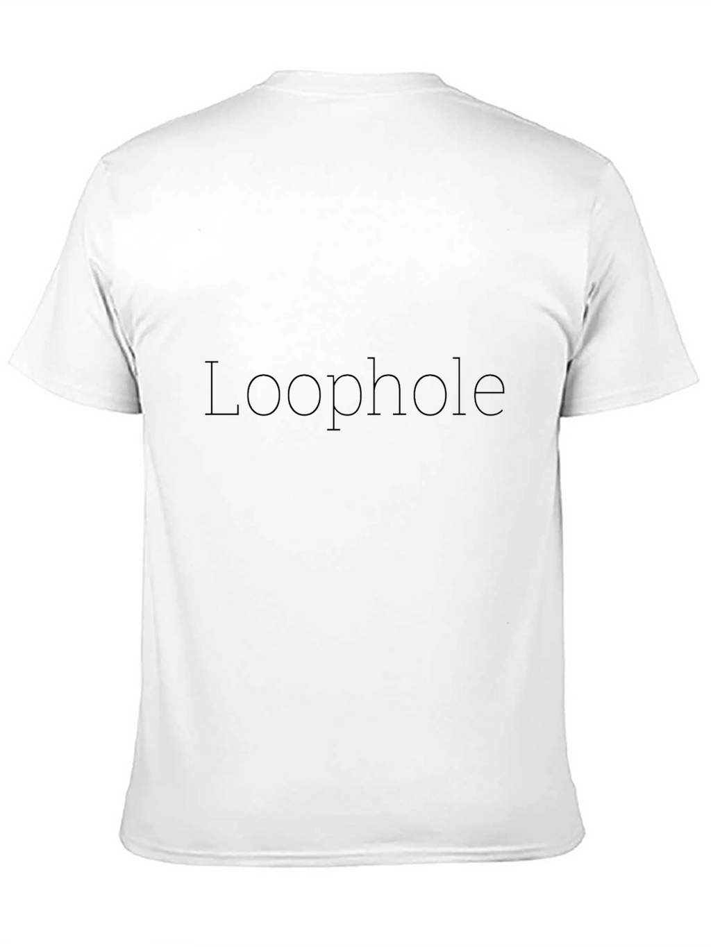 Loopholes Black Crewneck T-Shirt