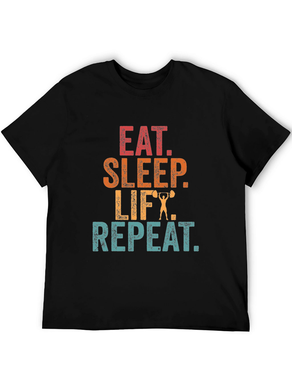 Eat Sleep Lift Repeat Graphic T-Shirt