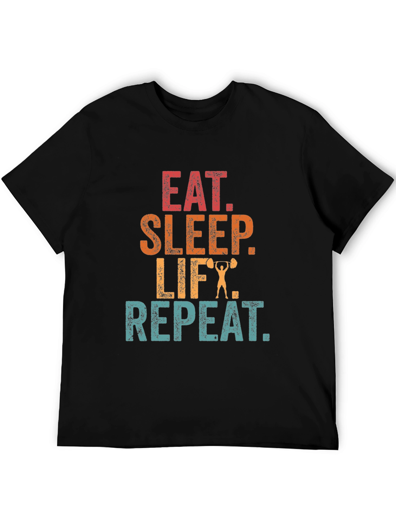 Eat Sleep Lift Repeat Graphic T-Shirt