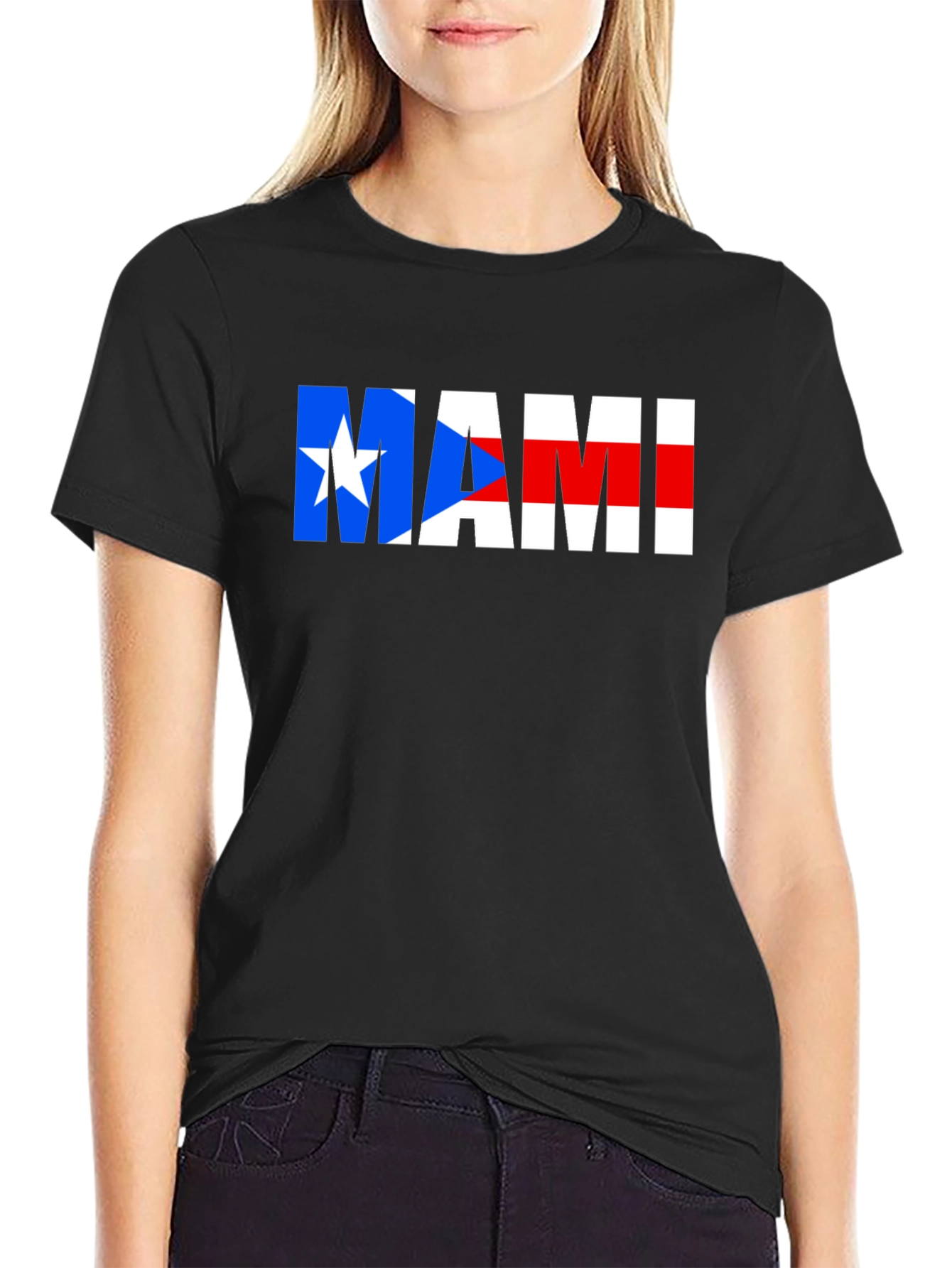MAMI Puerto Rico Flag Graphic T-Shirt