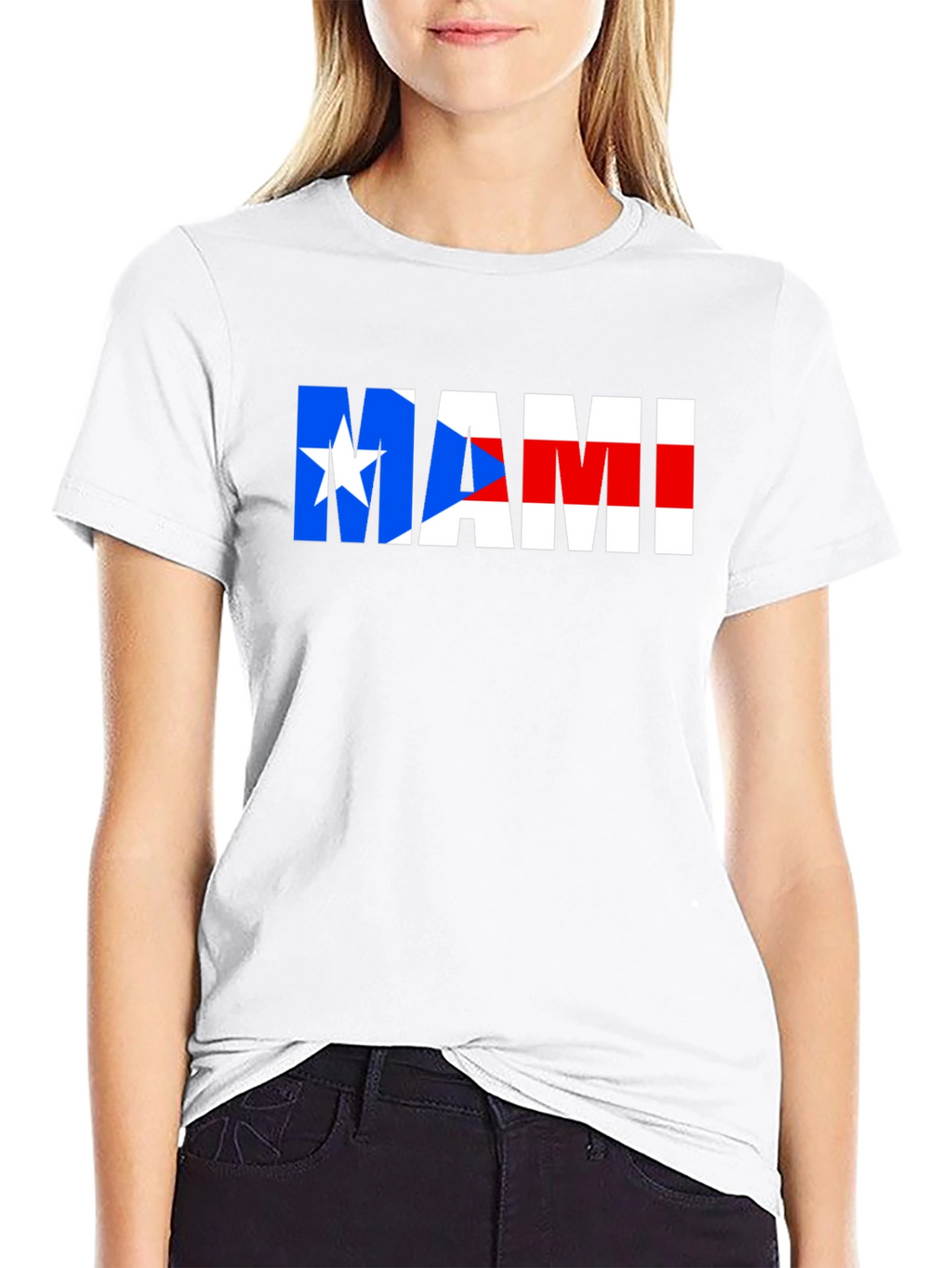 MAMI Puerto Rico Flag Graphic T-Shirt