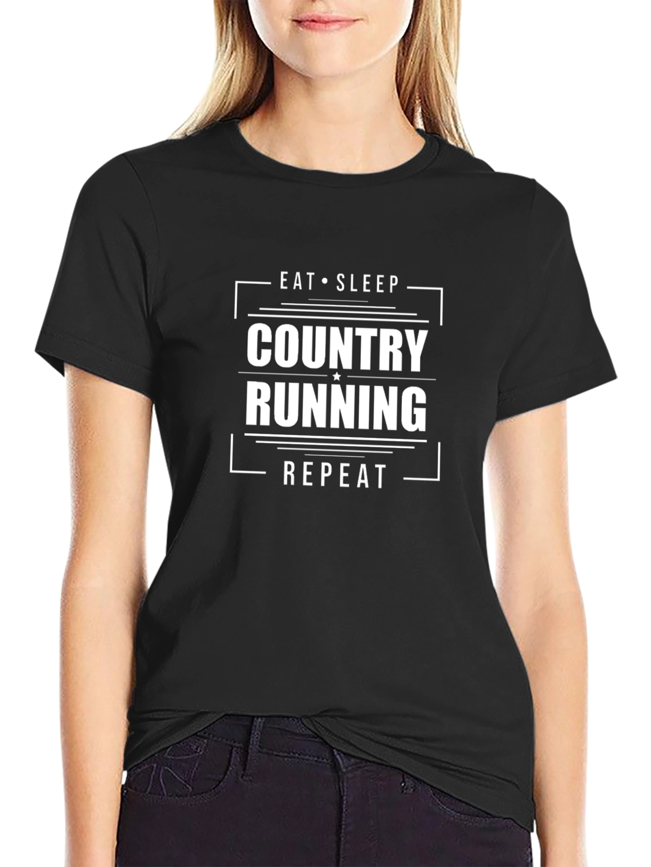 Eat Sleep Country Running Repeat T-Shirt
