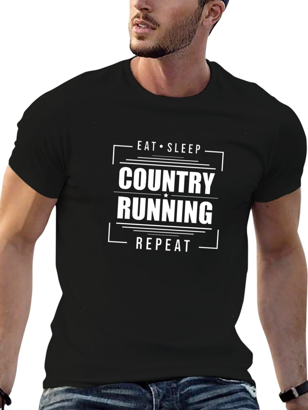 Eat Sleep Country Running Repeat T-Shirt