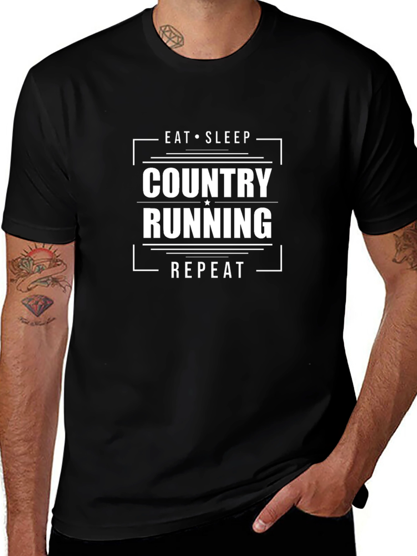 Eat Sleep Country Running Repeat T-Shirt