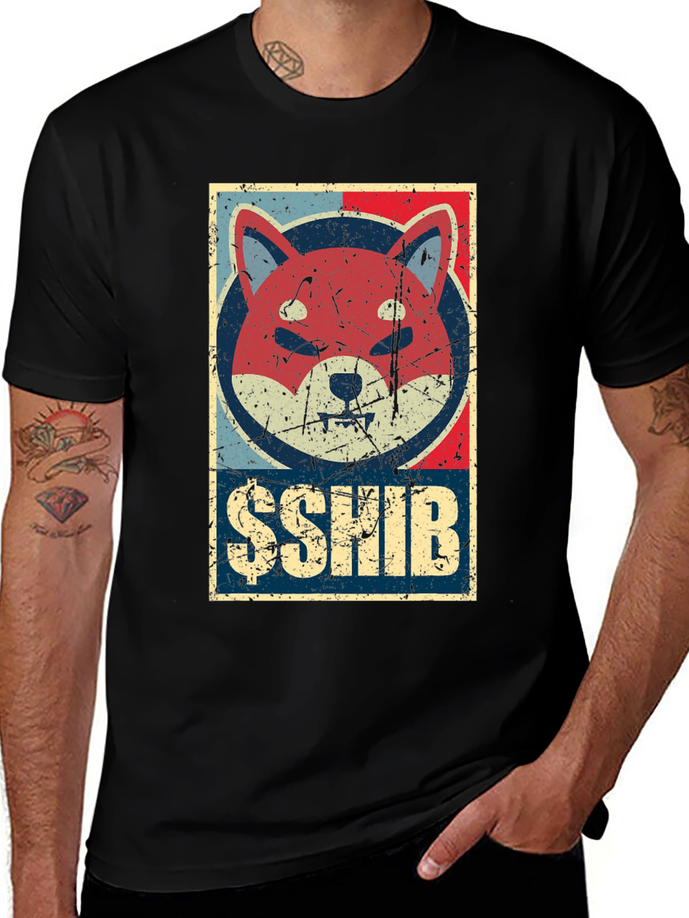 Vintage Shiba Inu Dog T-Shirt