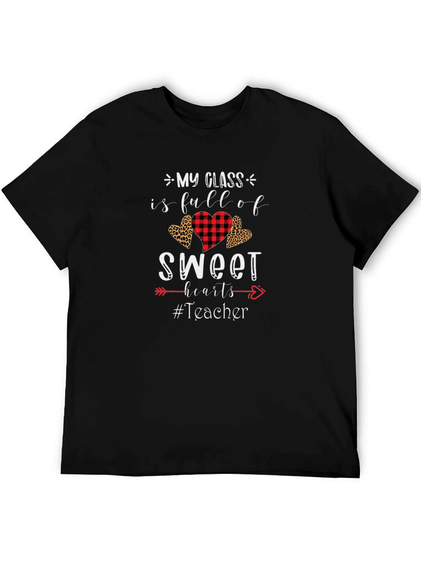 Teacher Valentines Day T-Shirt - My Class is Full of Sweet Hearts