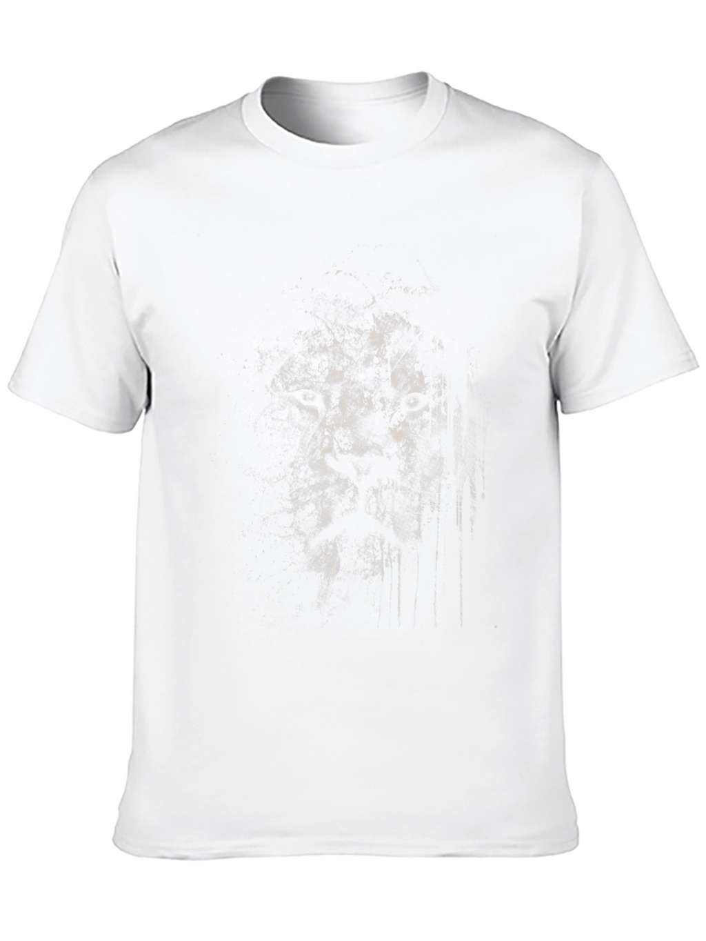 Abstract Face Graphic Black T-Shirt