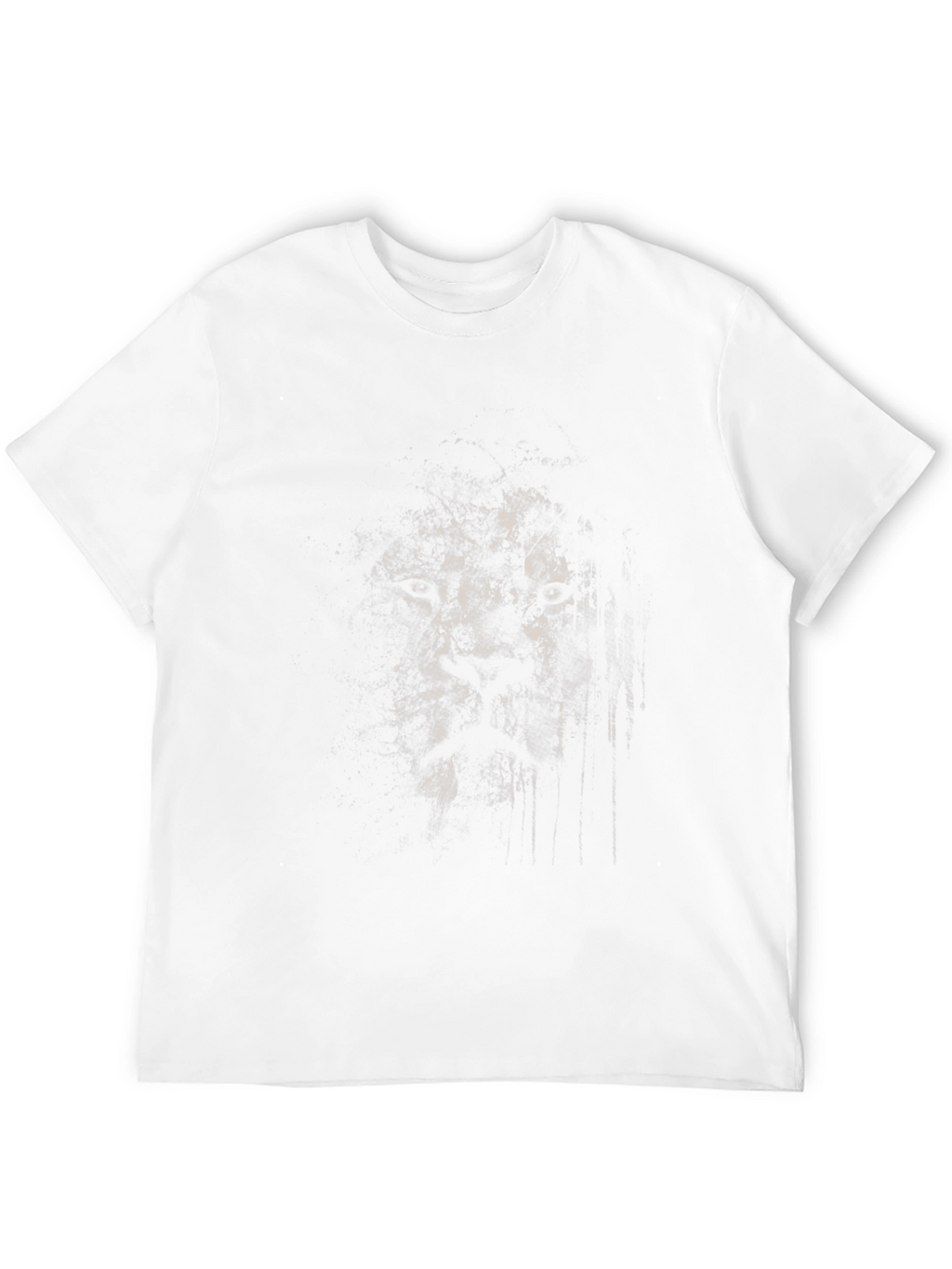 Abstract Face Graphic Black T-Shirt