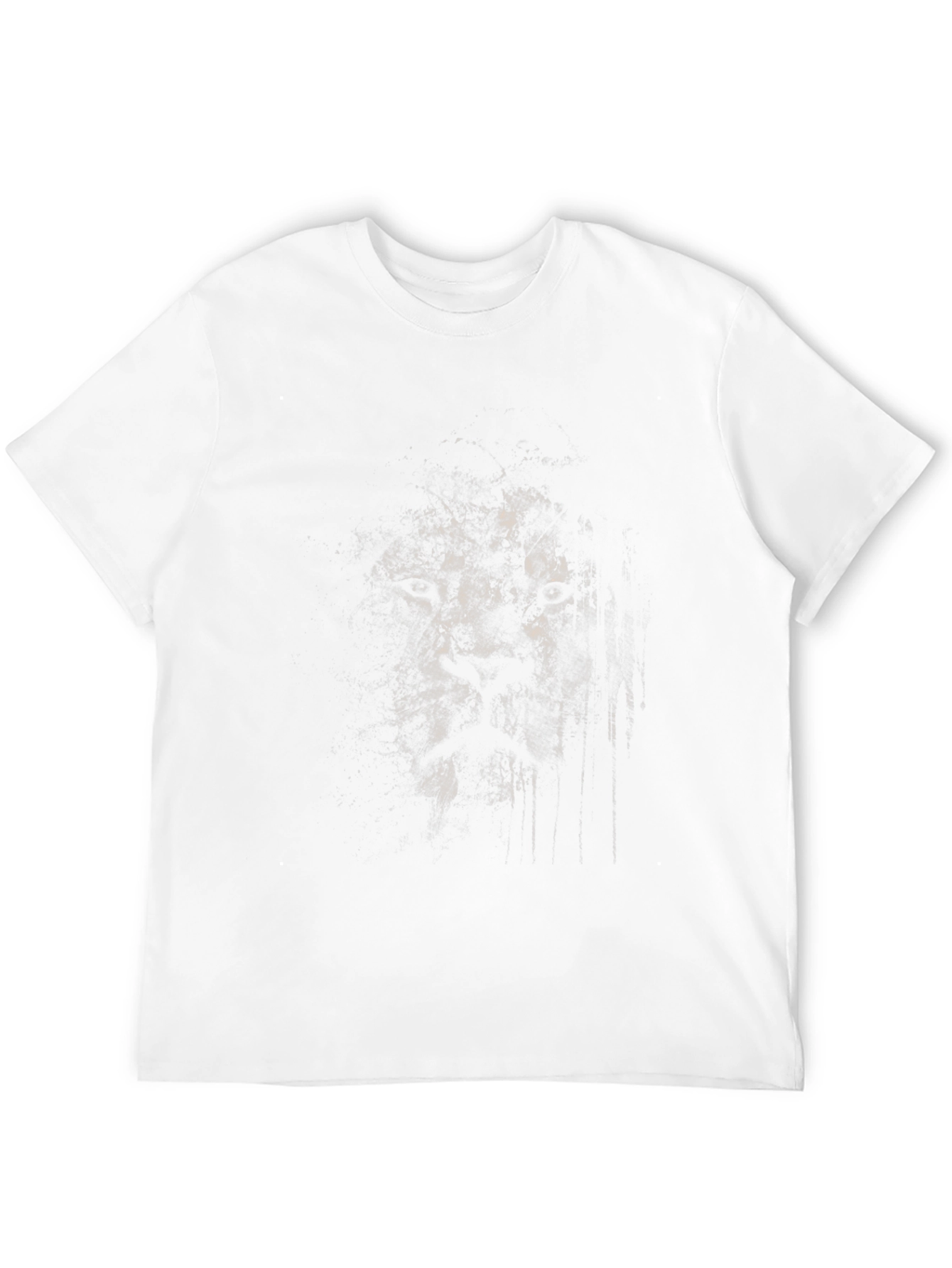 Abstract Face Graphic Black T-Shirt