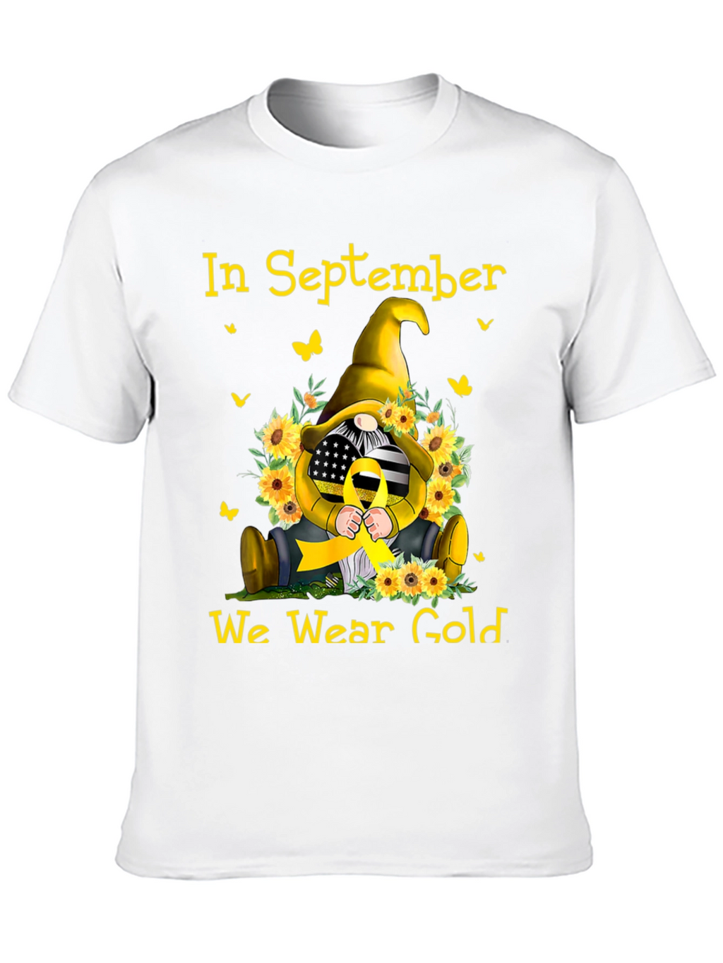 In September We Wear Gold Gnome T-Shirt