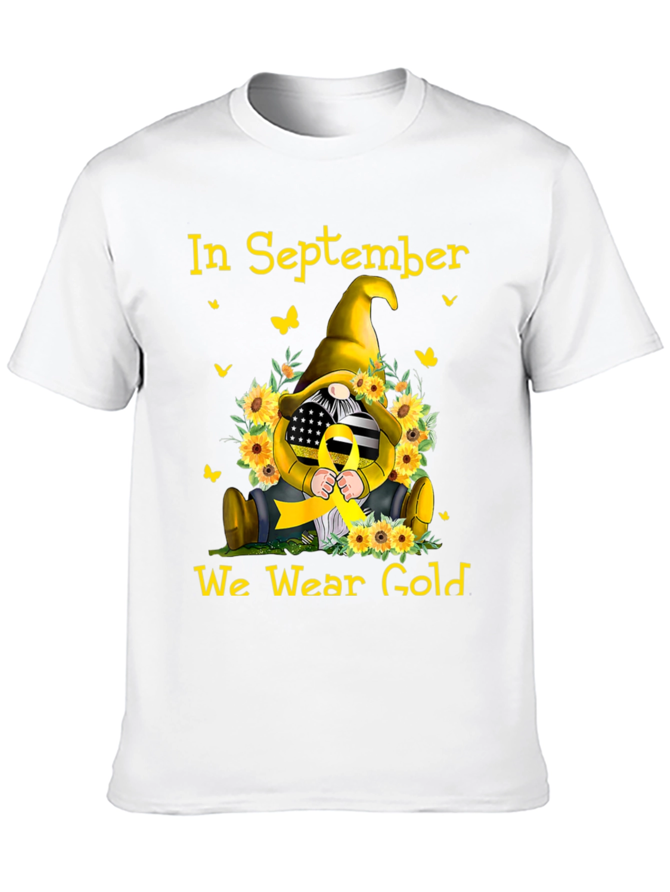 In September We Wear Gold Gnome T-Shirt