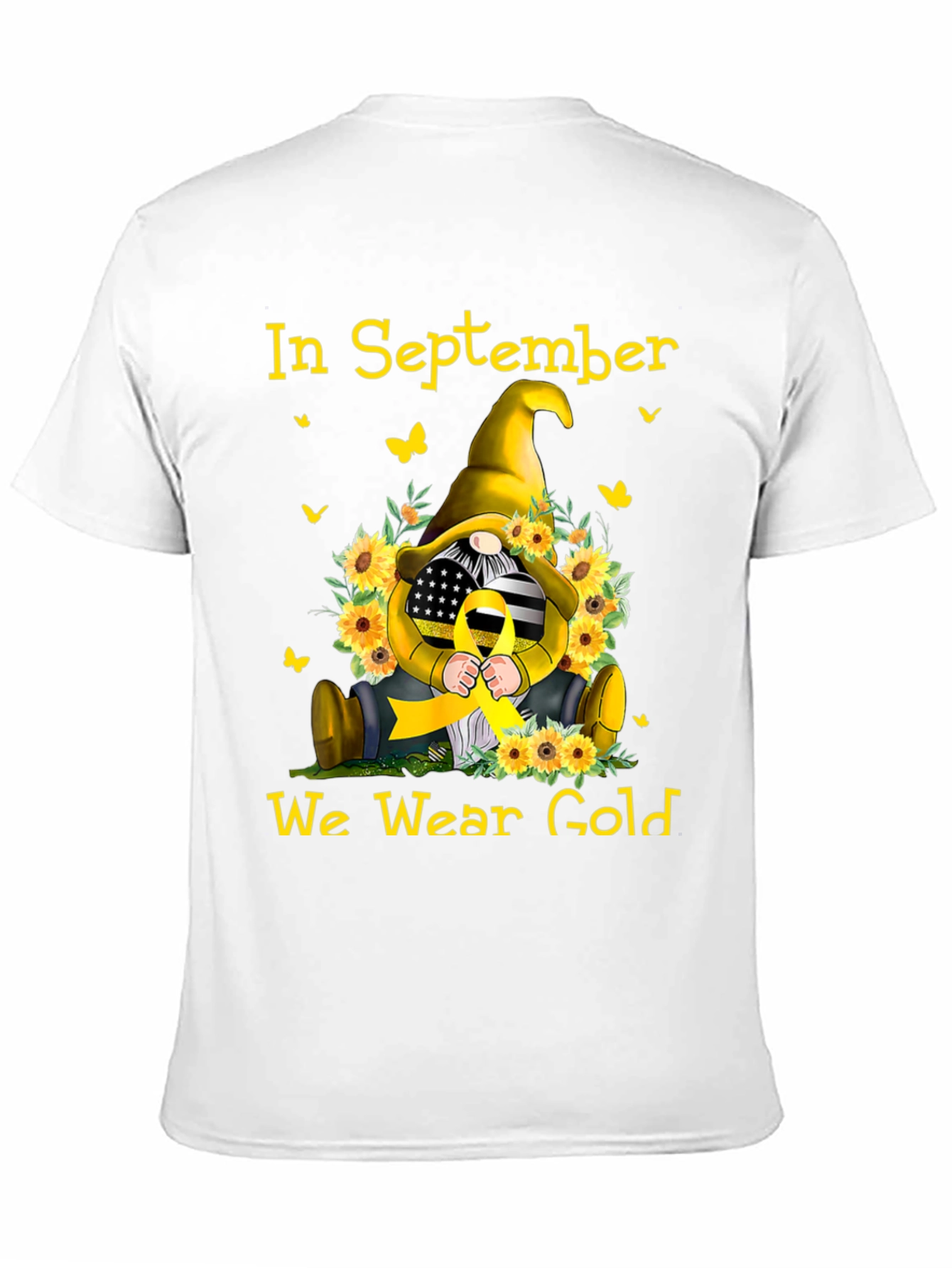 In September We Wear Gold Gnome T-Shirt