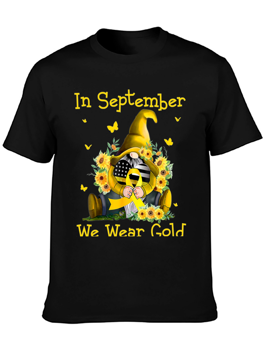 In September We Wear Gold Gnome T-Shirt