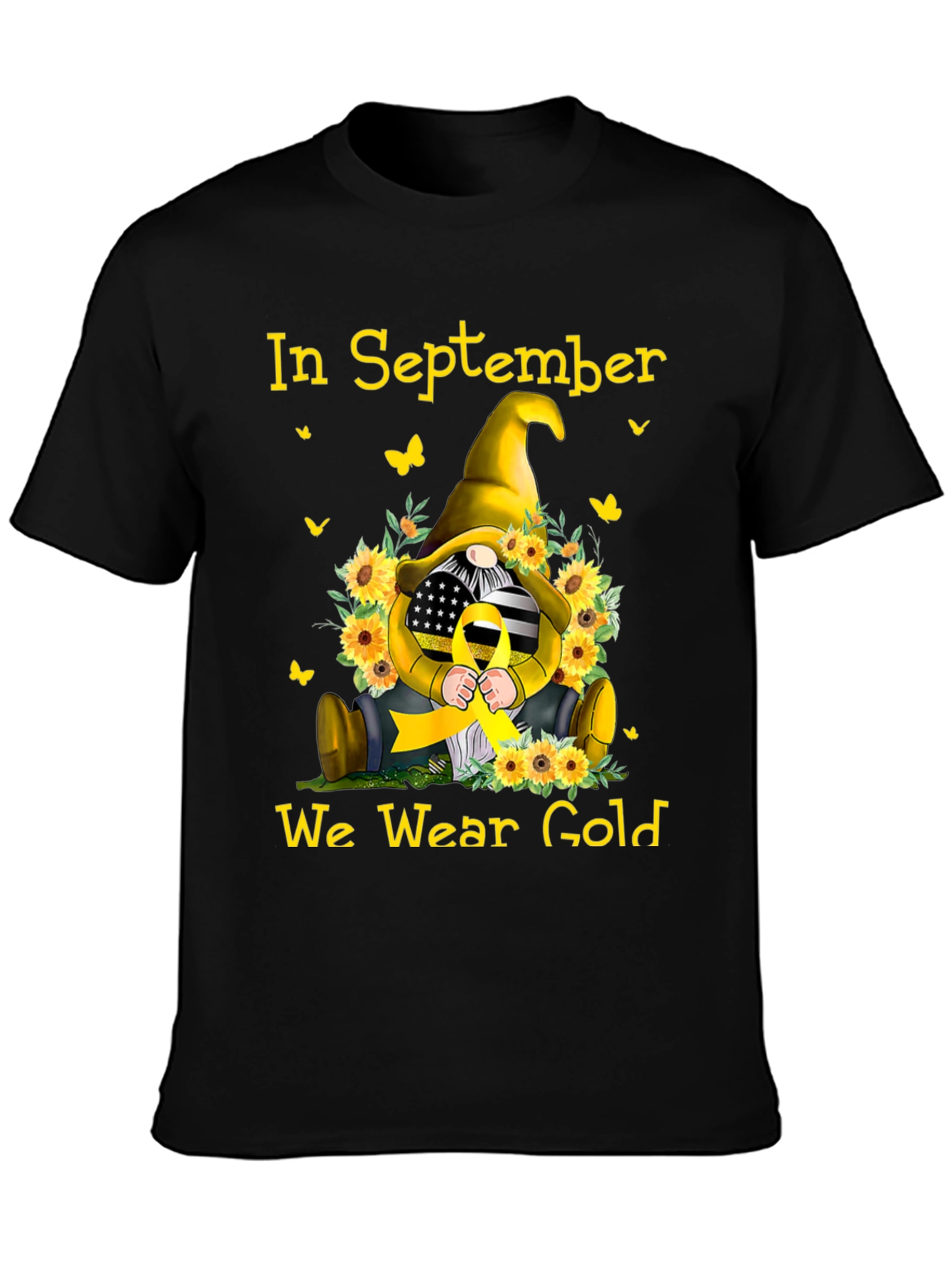 In September We Wear Gold Gnome T-Shirt