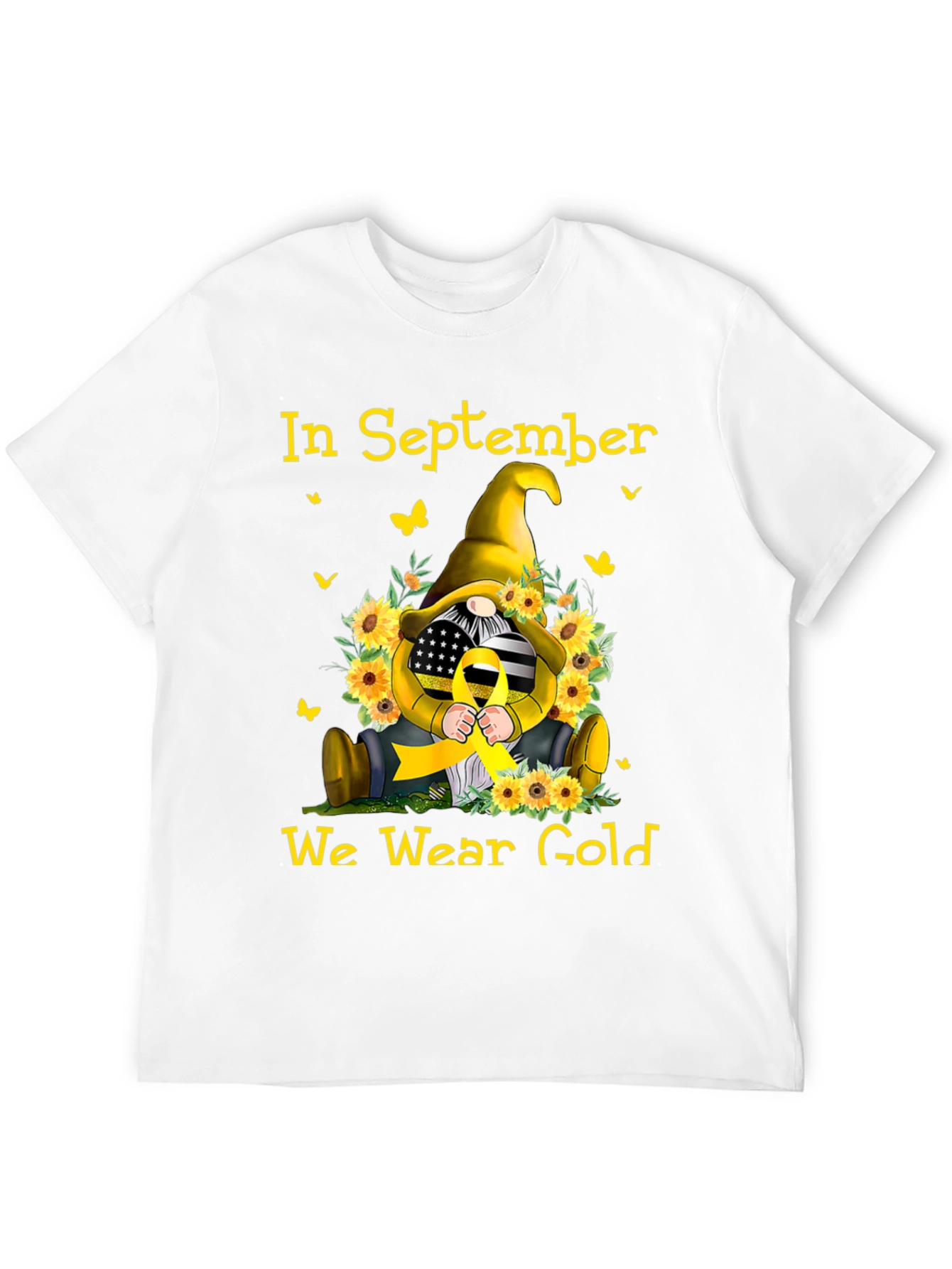 In September We Wear Gold Gnome T-Shirt