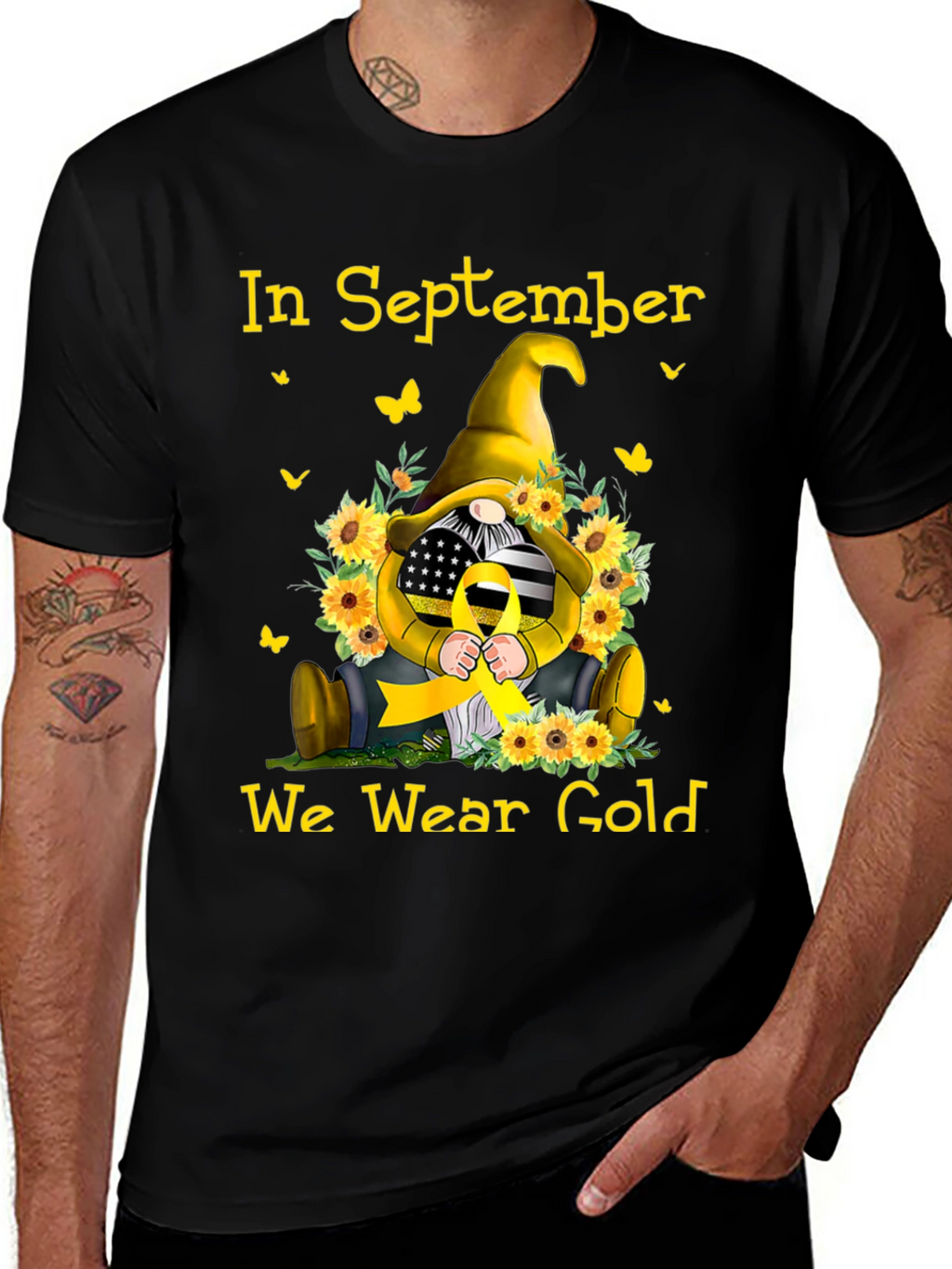 In September We Wear Gold Gnome T-Shirt