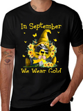 In September We Wear Gold Gnome T-Shirt
