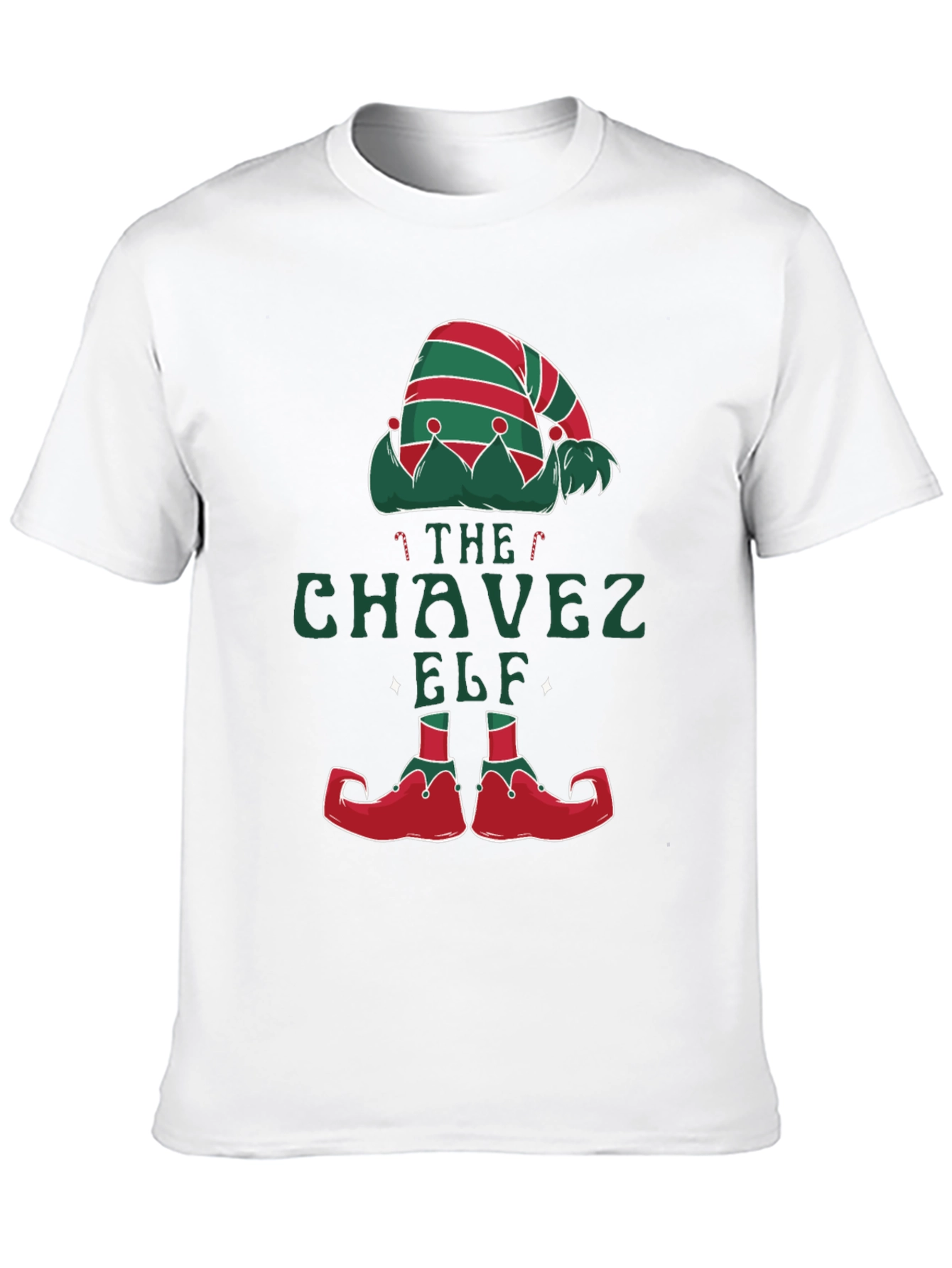 Chavez Elf T-Shirt - Holiday Family Matching Tee