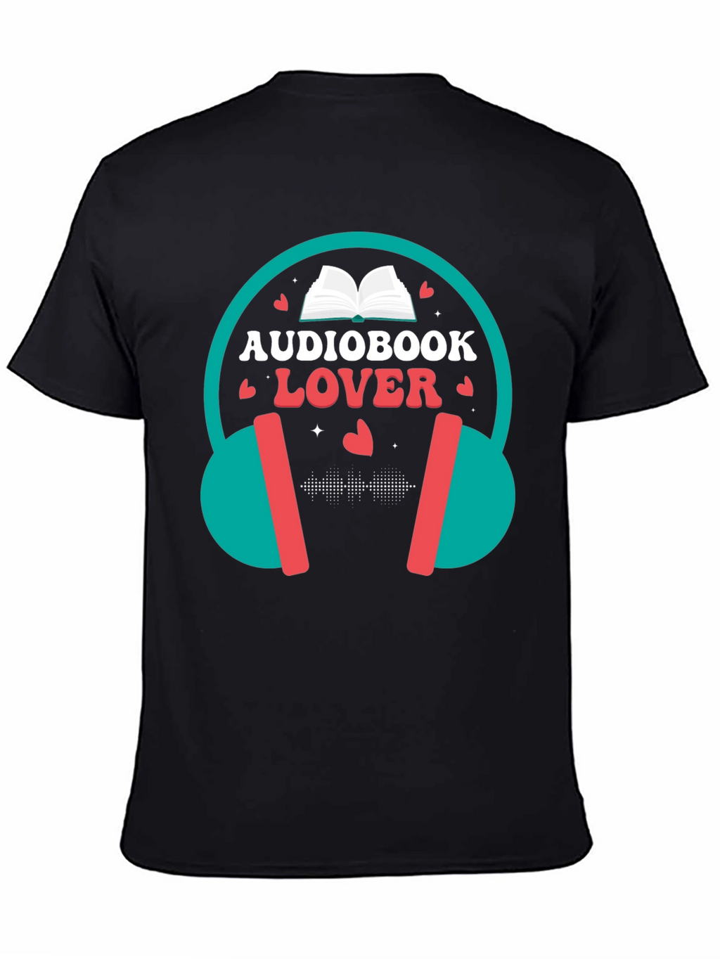 Audiobook Lover T-Shirt - Headphones Design