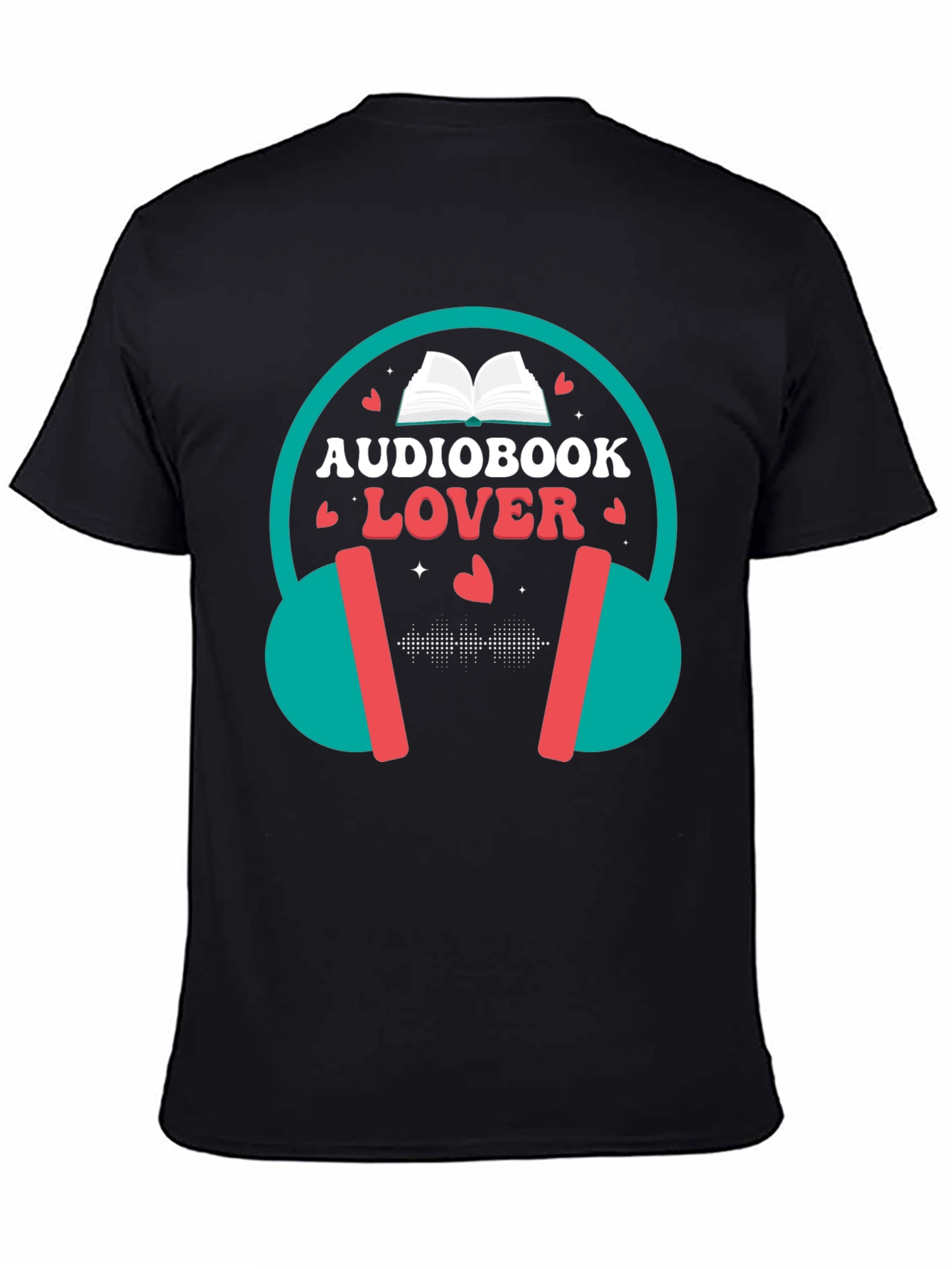 Audiobook Lover T-Shirt - Headphones Design