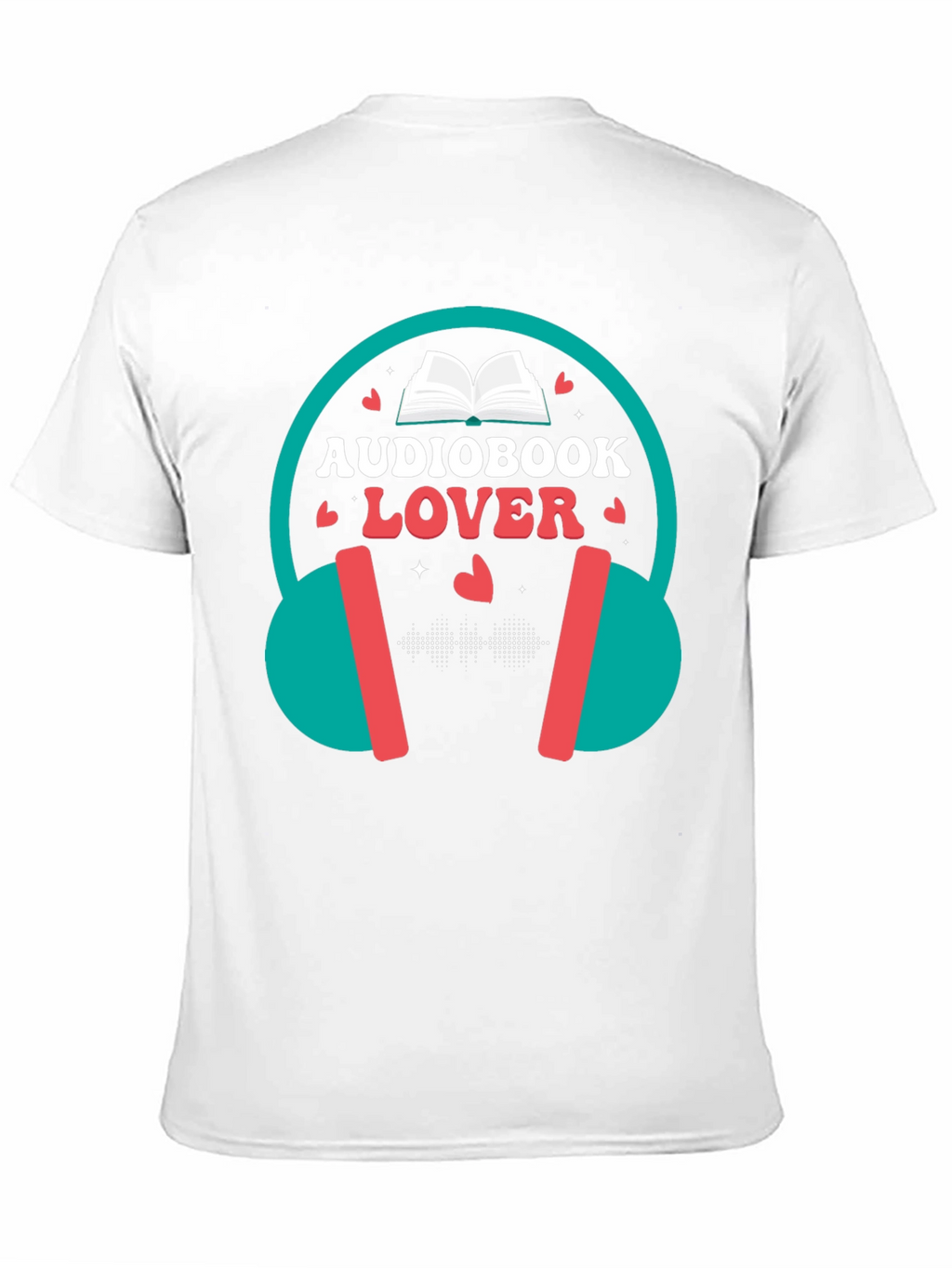 Audiobook Lover T-Shirt - Headphones Design