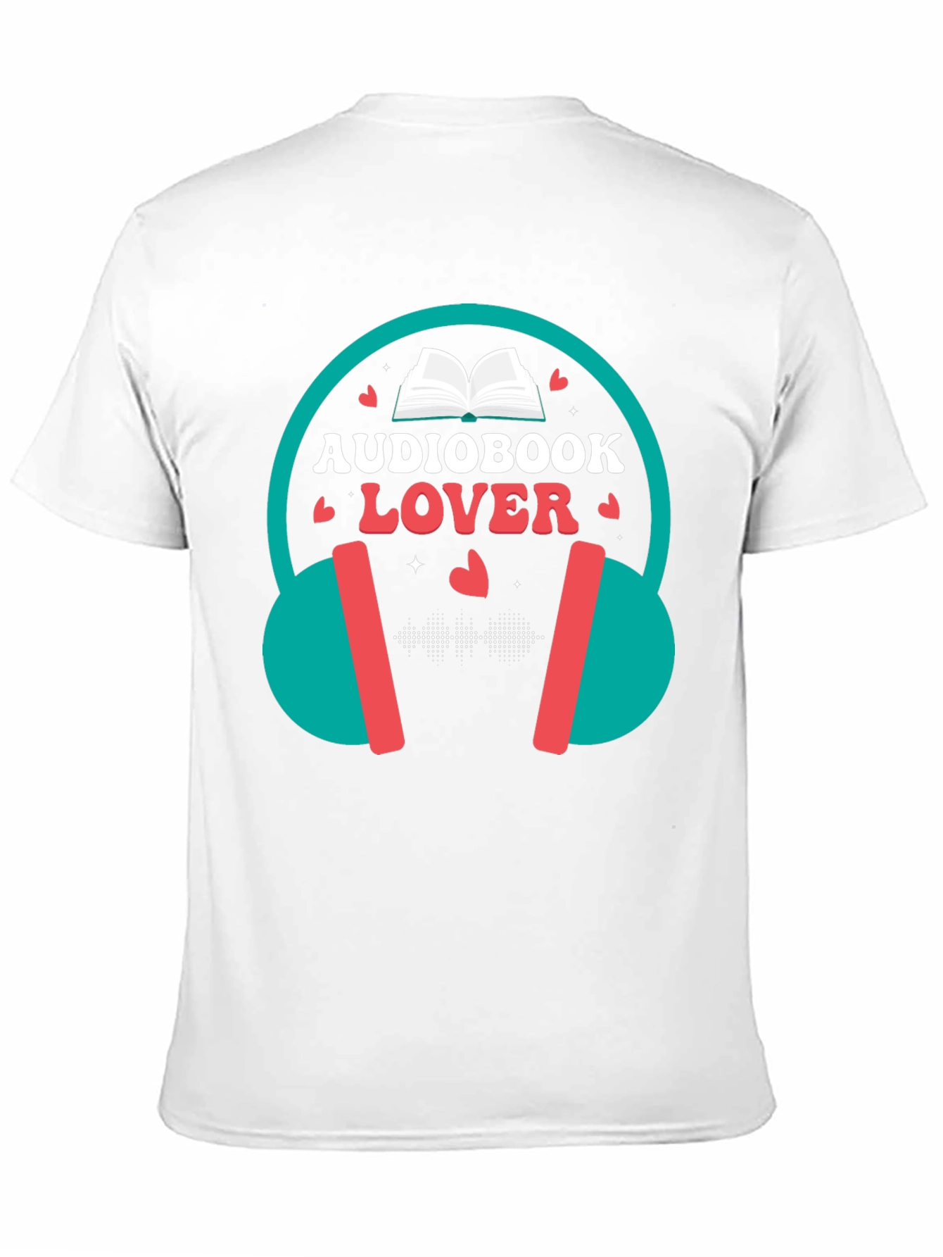 Audiobook Lover T-Shirt - Headphones Design