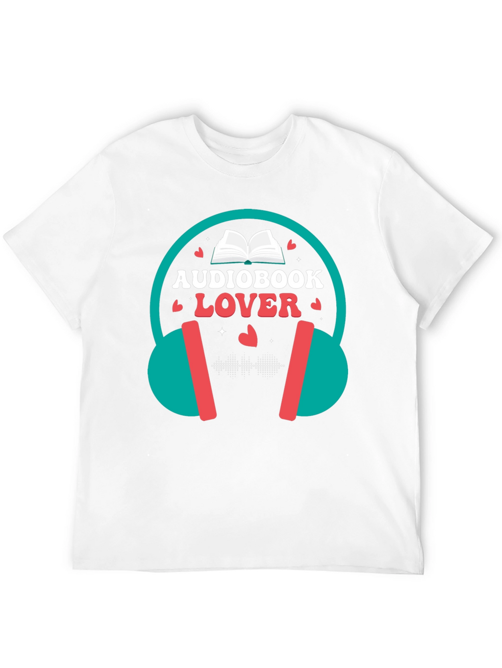 Audiobook Lover T-Shirt - Headphones Design