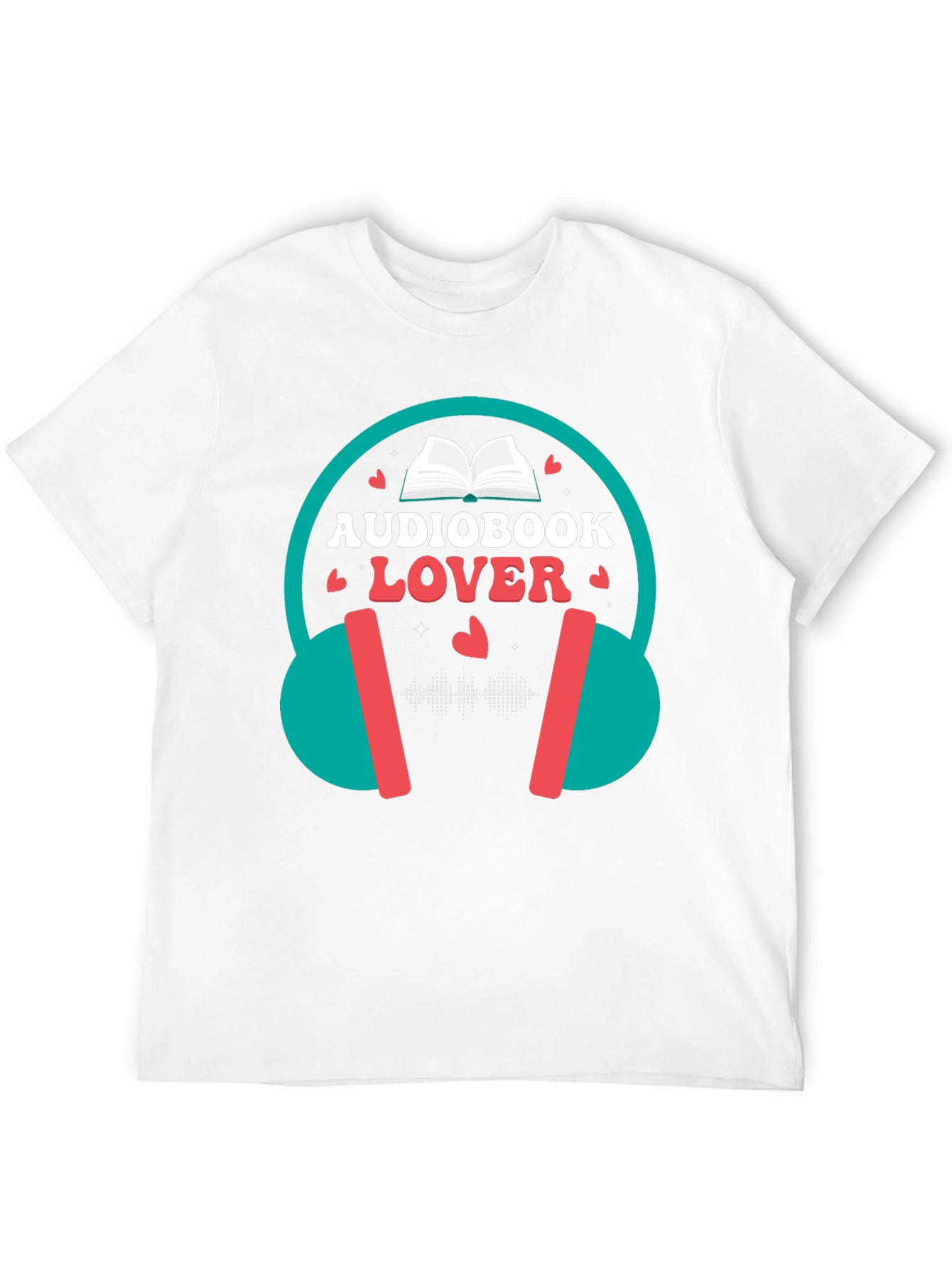Audiobook Lover T-Shirt - Headphones Design