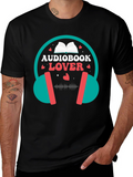 Audiobook Lover T-Shirt - Headphones Design