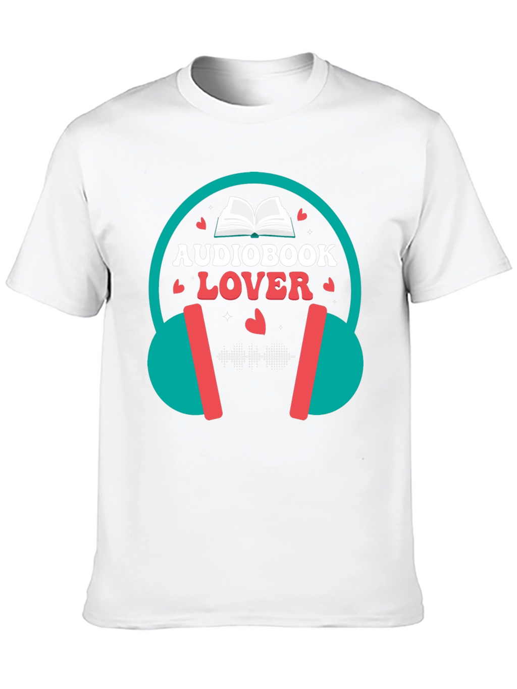 Audiobook Lover T-Shirt - Headphones Design