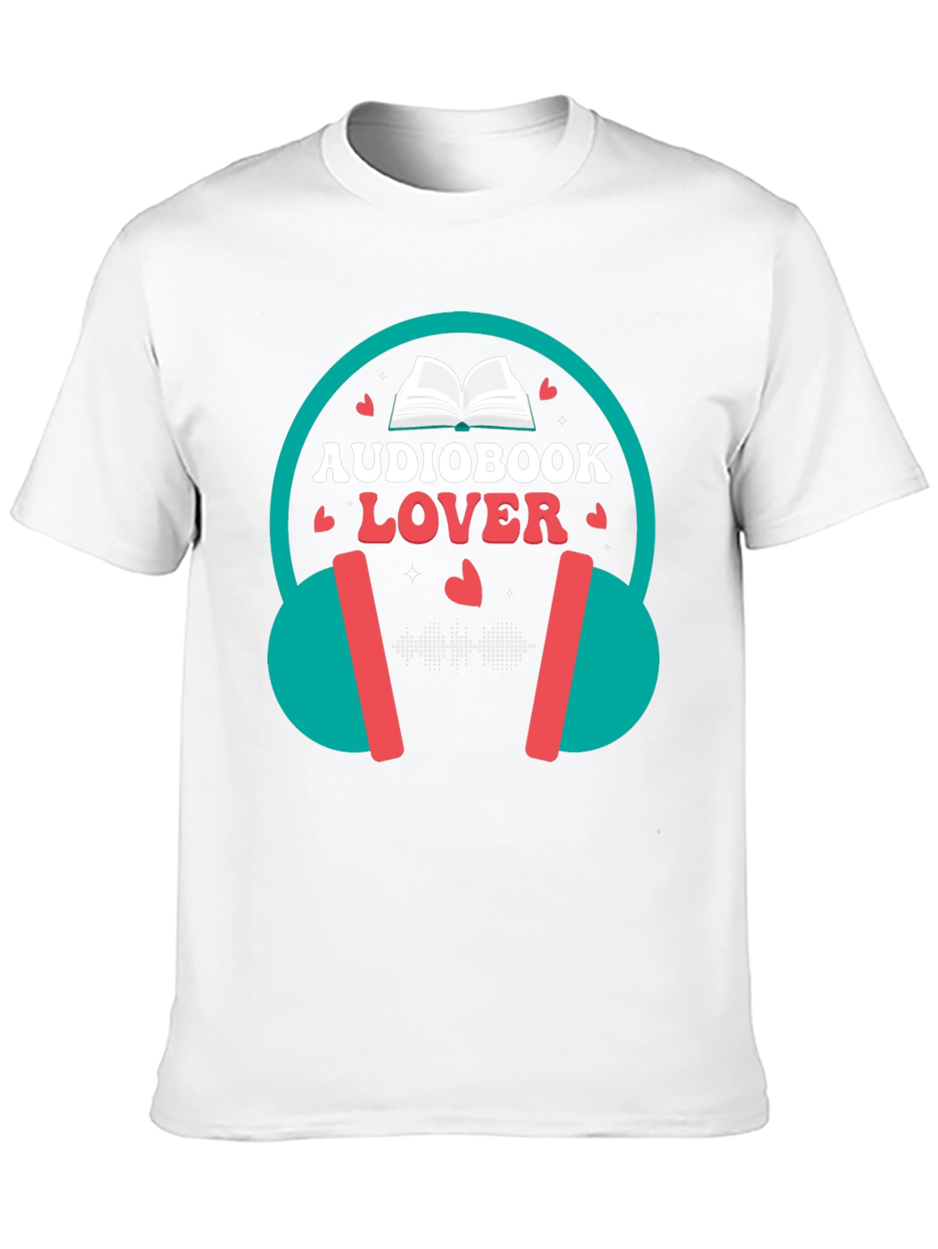 Audiobook Lover T-Shirt - Headphones Design