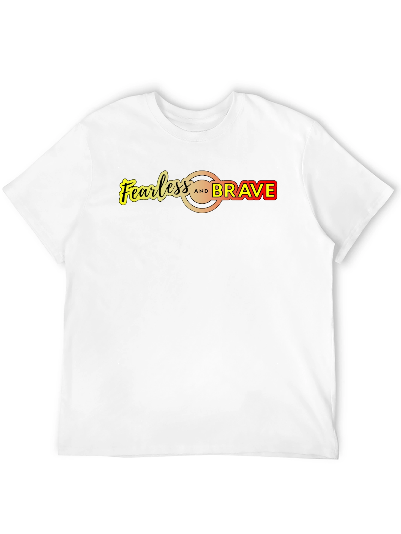 Fearless and Brave Graphic Tee - Mens Black T-Shirt