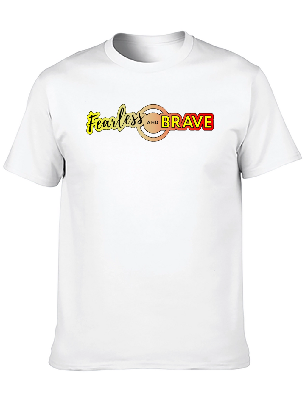 Fearless and Brave Graphic Tee - Mens Black T-Shirt