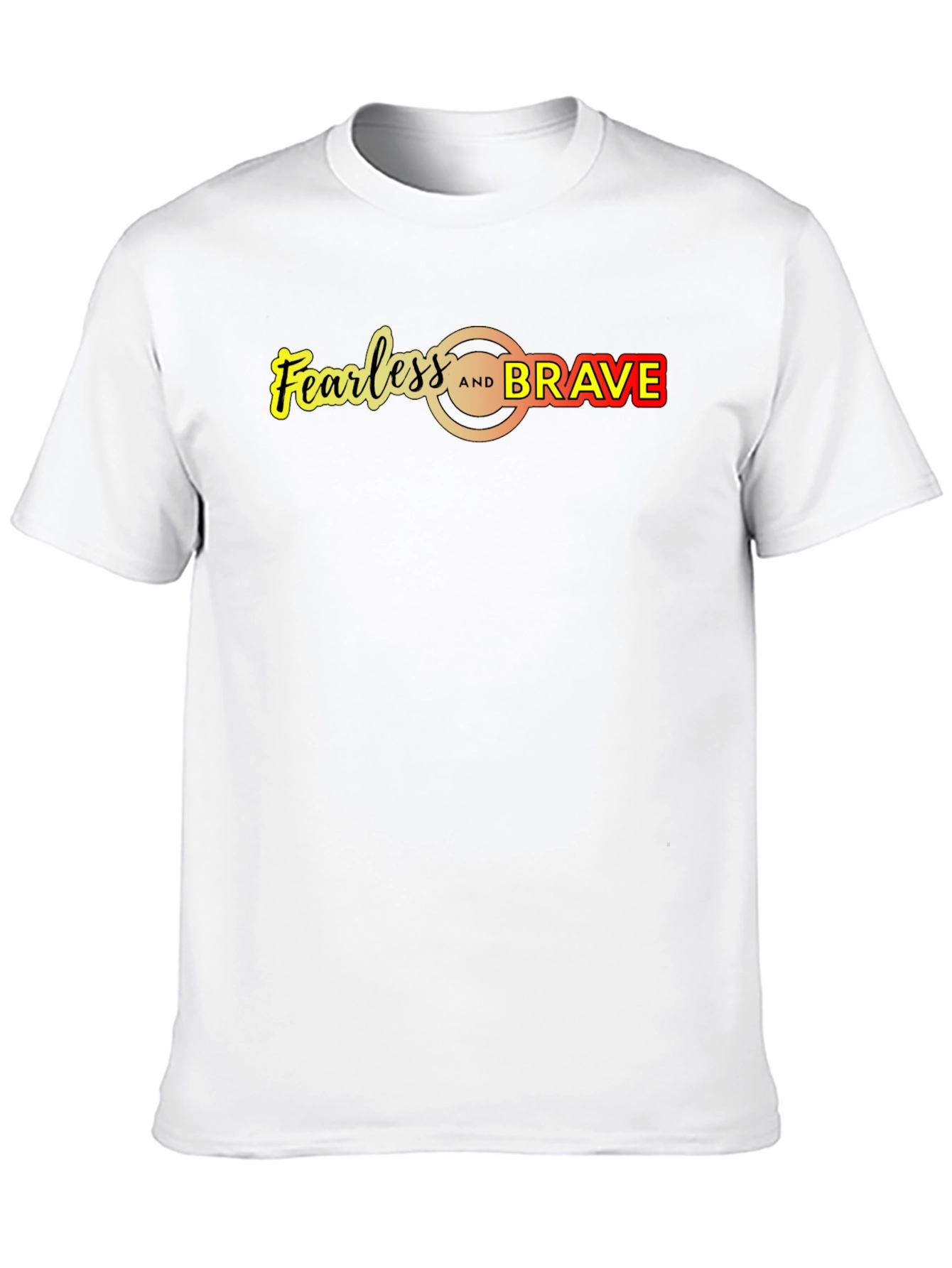 Fearless and Brave Graphic Tee - Mens Black T-Shirt