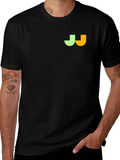 Modern Black T-Shirt with Unique Logo