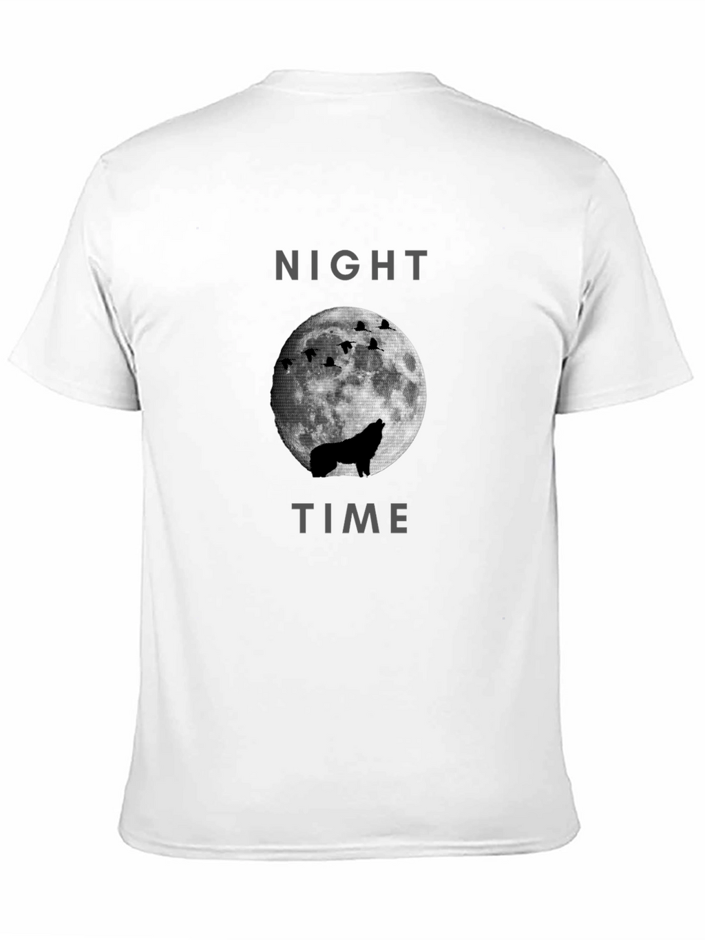 Night Time Wolf Moon Graphic Tee