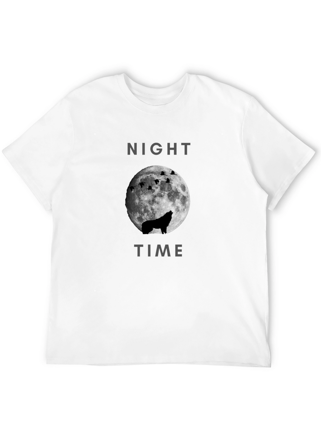 Night Time Wolf Moon Graphic Tee
