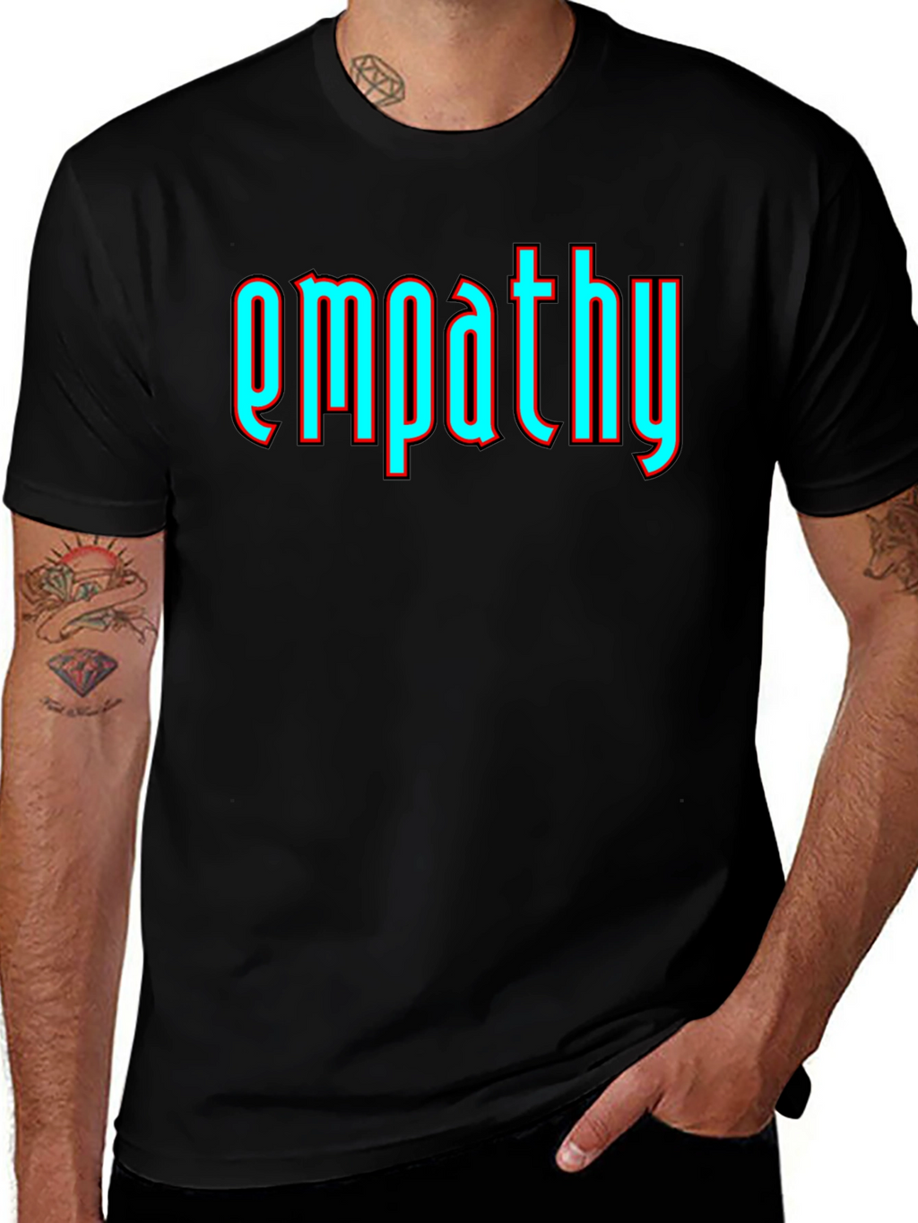 Empathy Graphic T-Shirt - Soft Cotton Blend Modern Fit