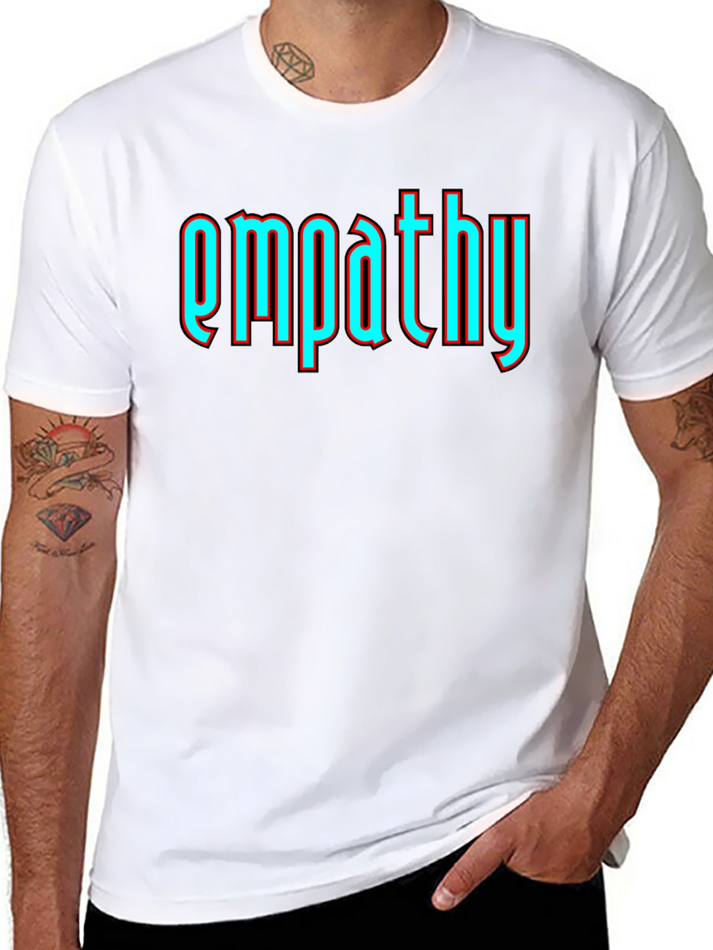 Empathy Graphic T-Shirt - Soft Cotton Blend Modern Fit