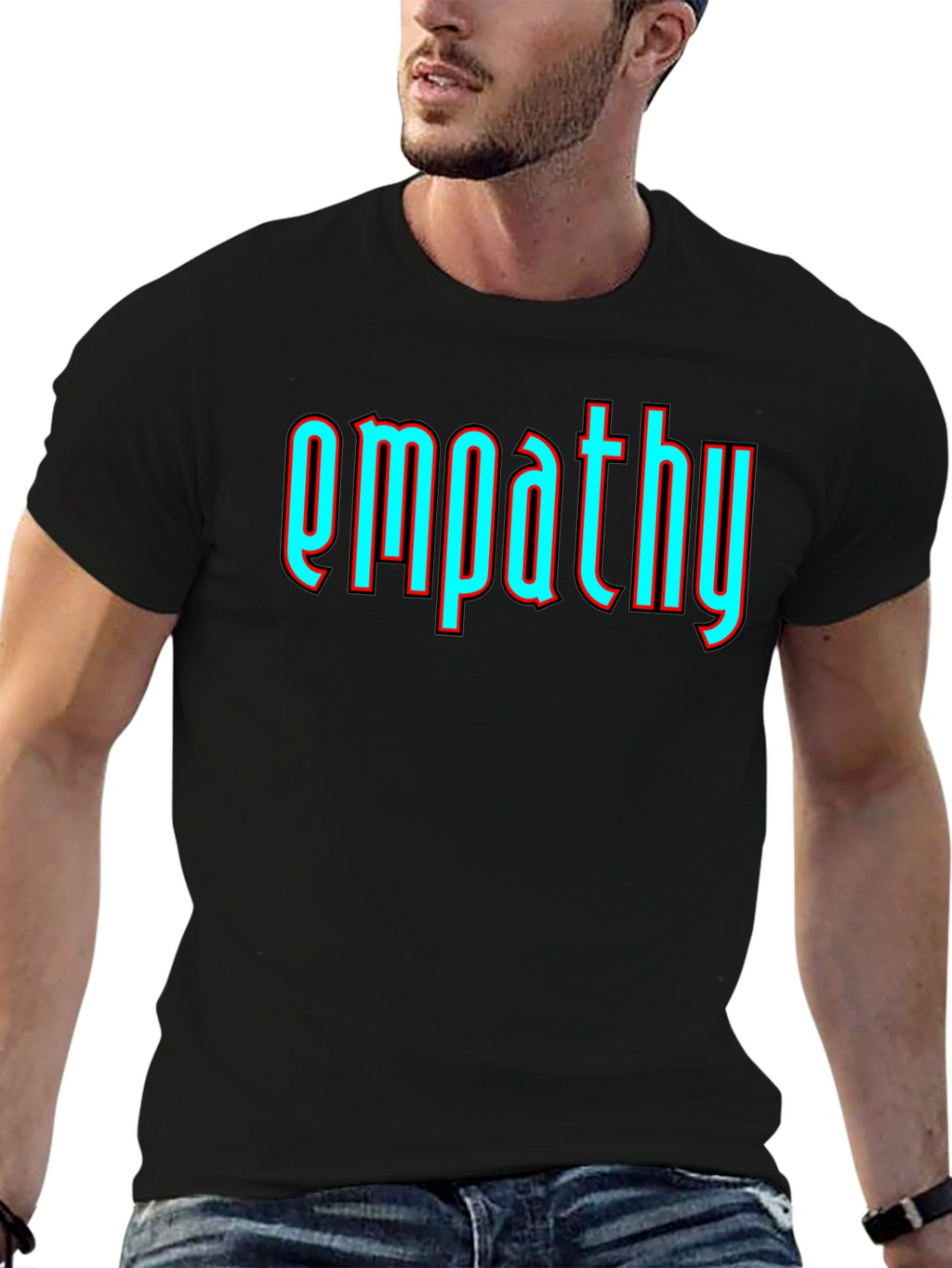 Empathy Graphic T-Shirt - Soft Cotton Blend Modern Fit