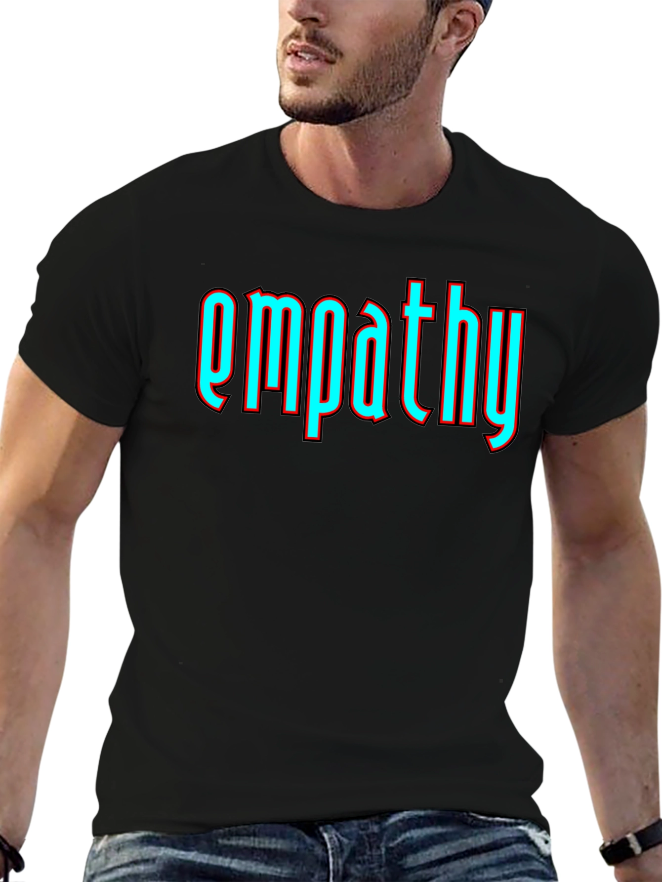 Empathy Graphic T-Shirt - Soft Cotton Blend Modern Fit