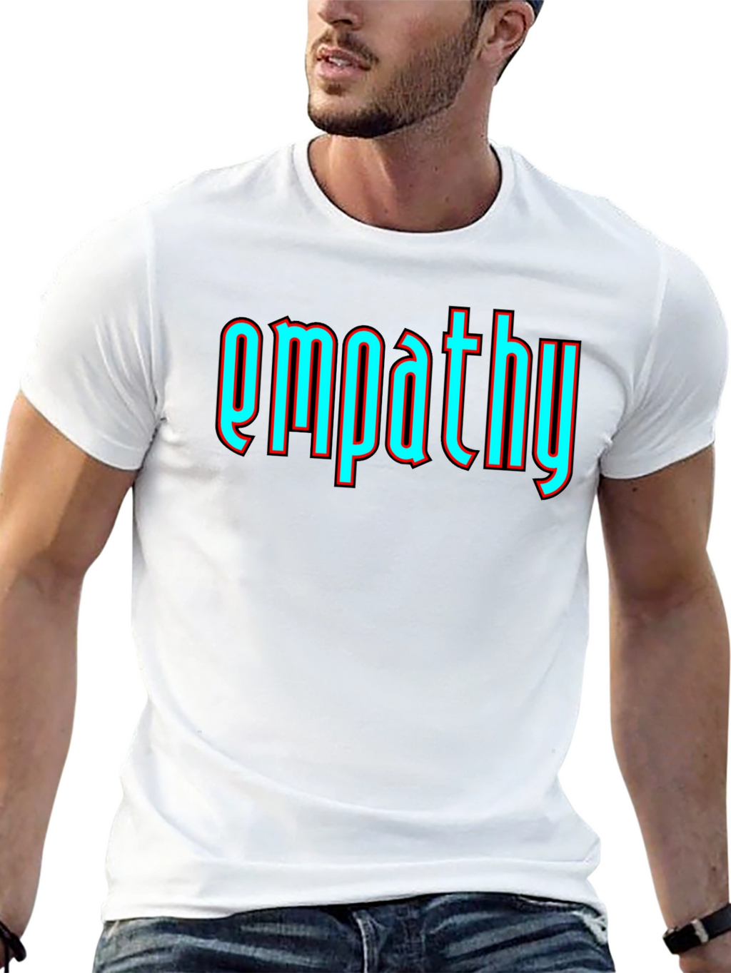 Empathy Graphic T-Shirt - Soft Cotton Blend Modern Fit